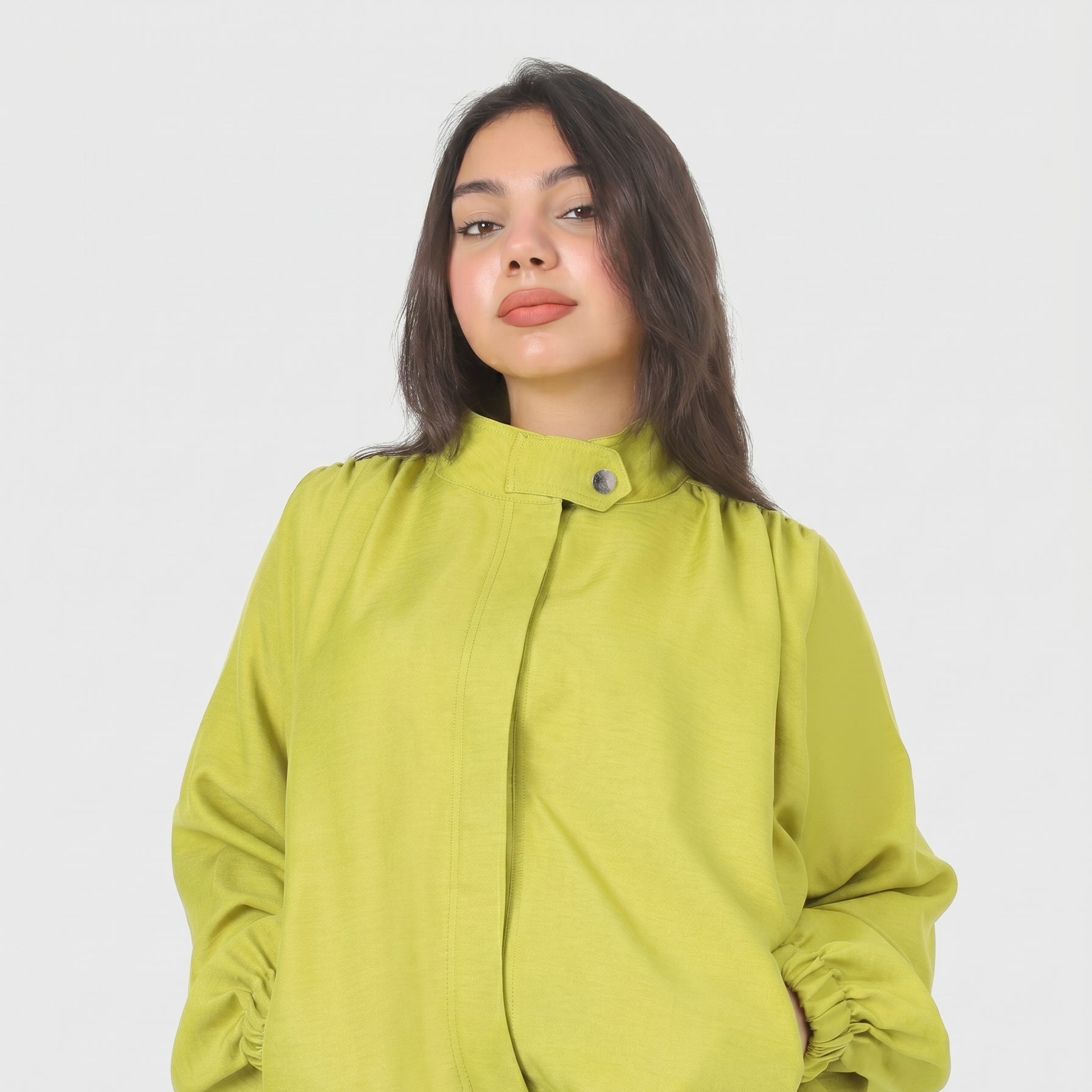 Relaxed Fit Balloon Sleeve Jacket 2003/075/1
