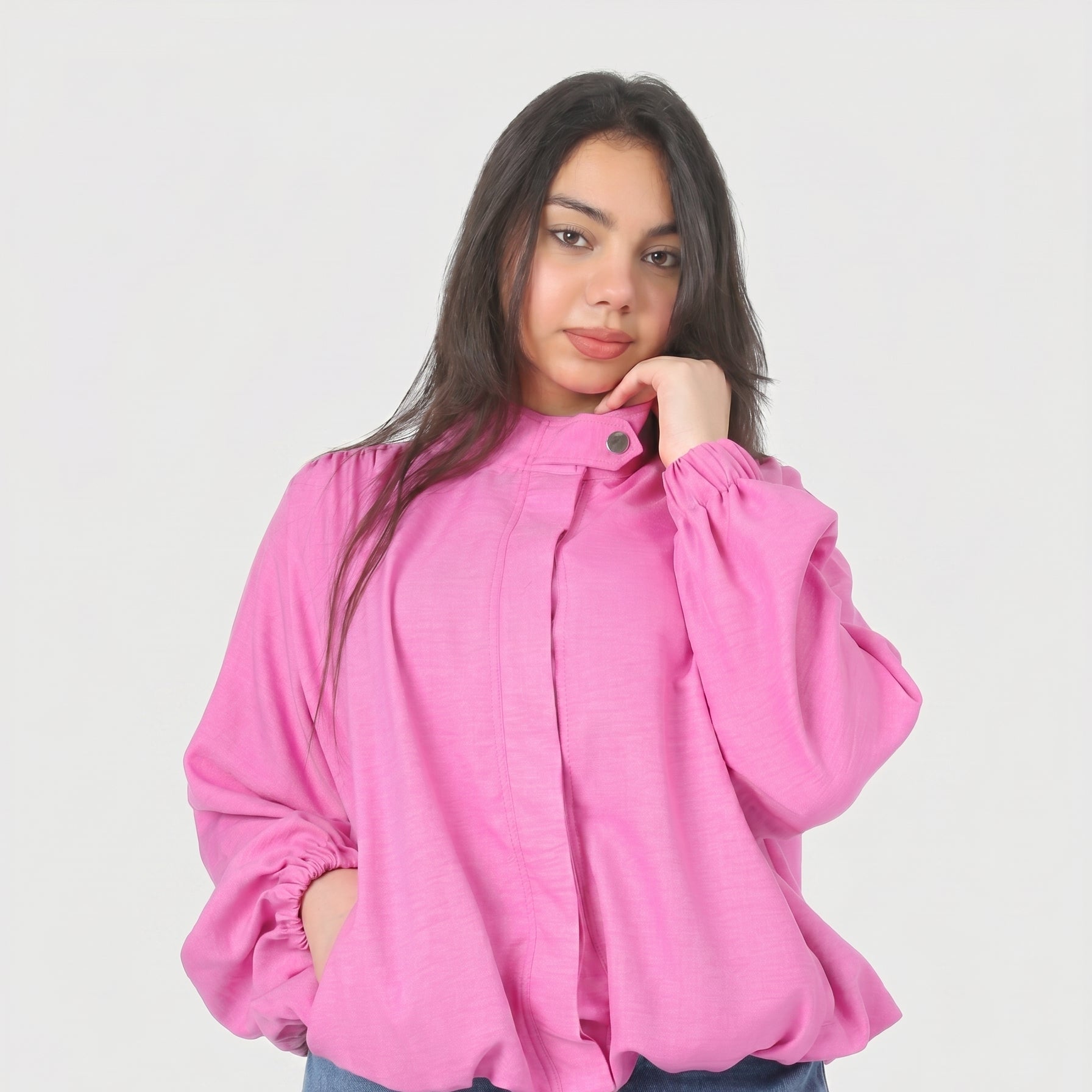 Relaxed Fit Balloon Sleeve Jacket 2003/075/1