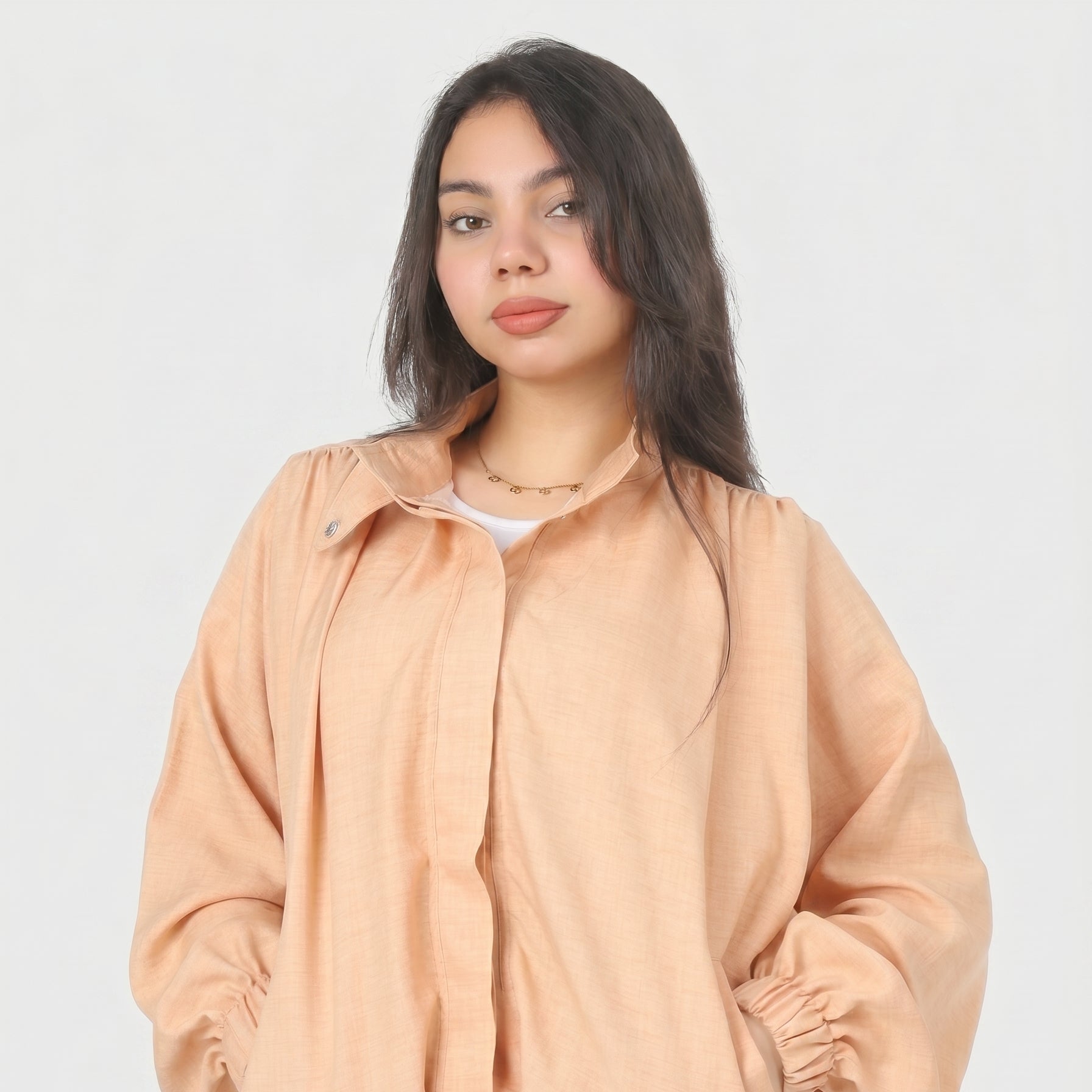 Relaxed Fit Balloon Sleeve Jacket 2003/075/1