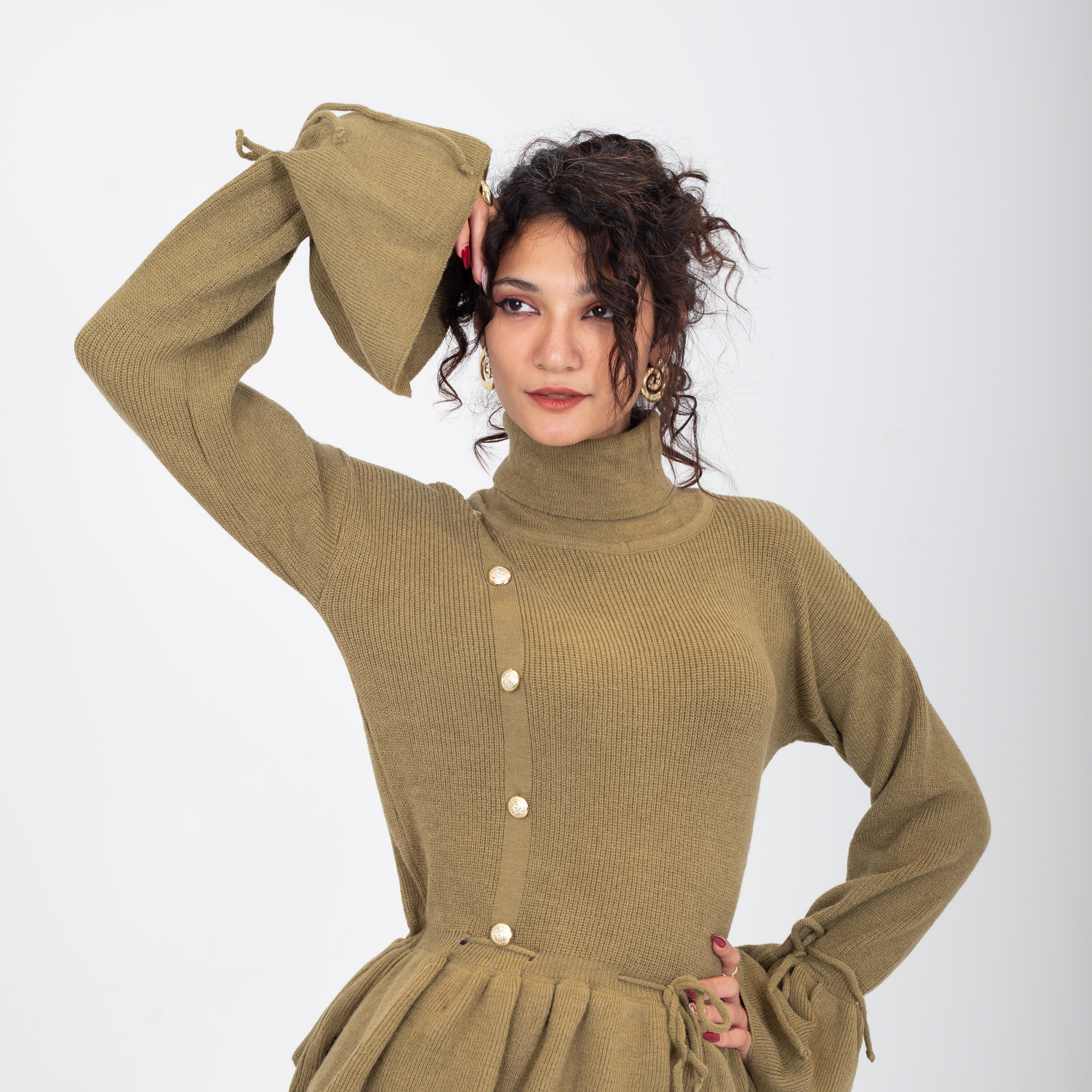 Ruffled Knit Blouse w16252672