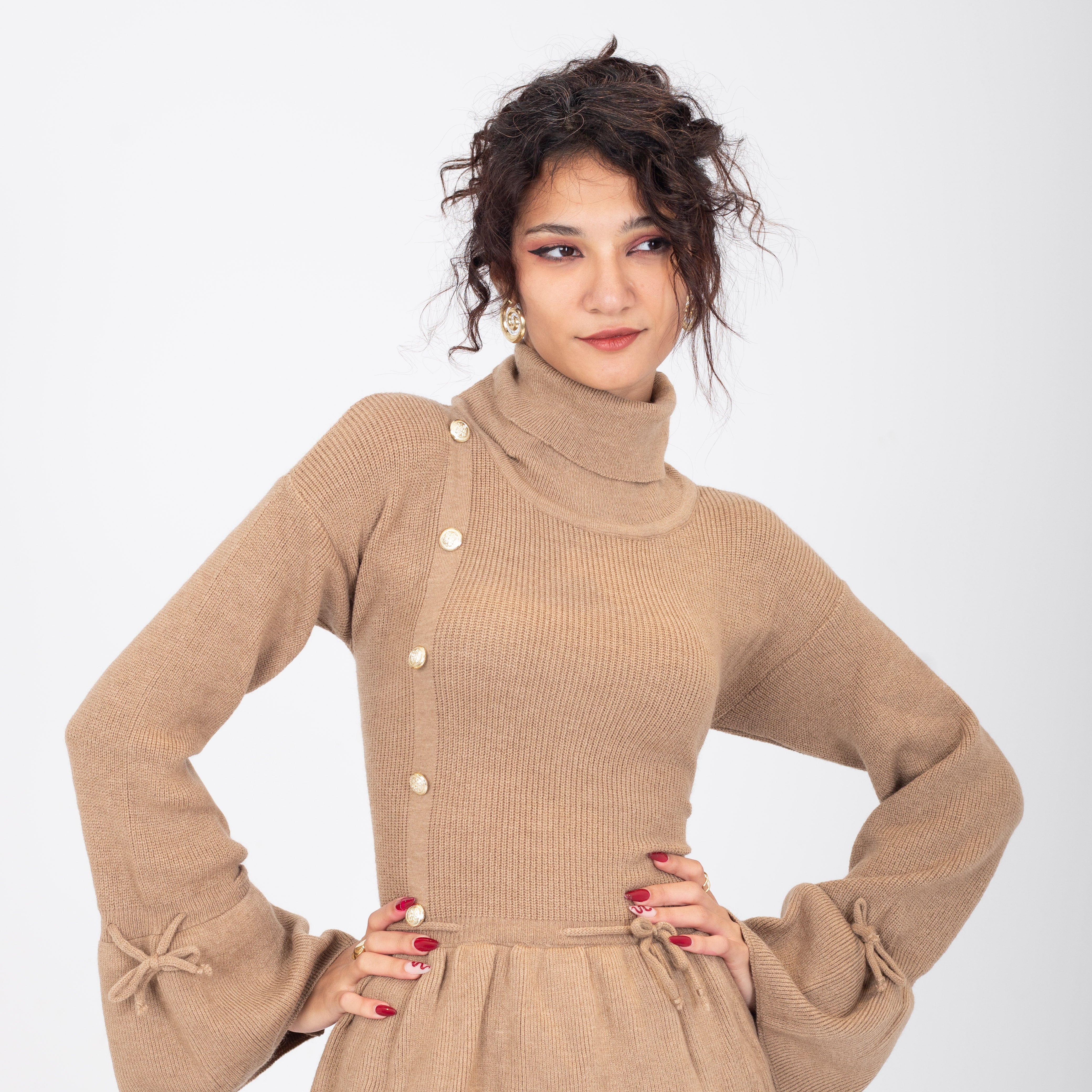 Ruffled Knit Blouse w16252672