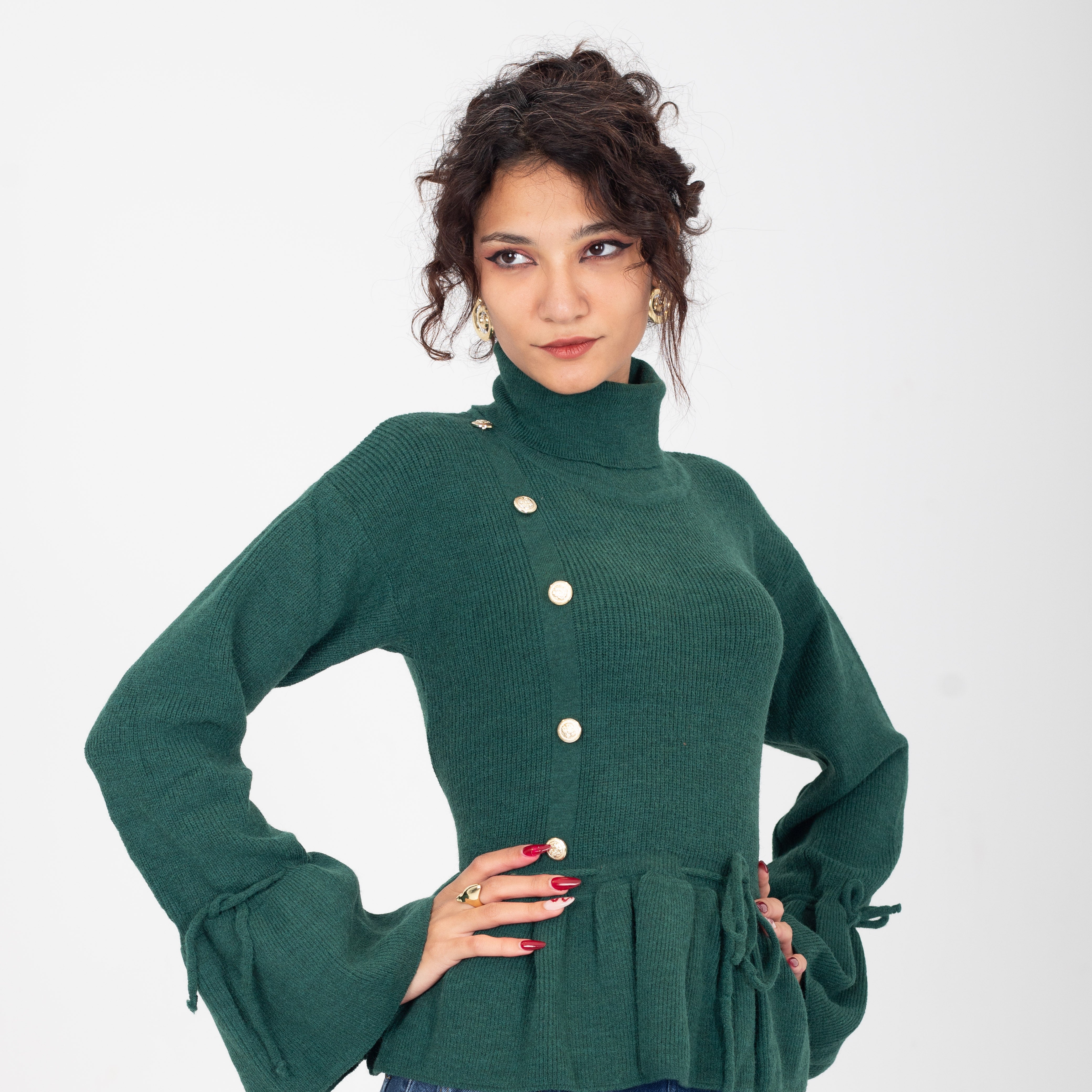 Ruffled Knit Blouse w16252672