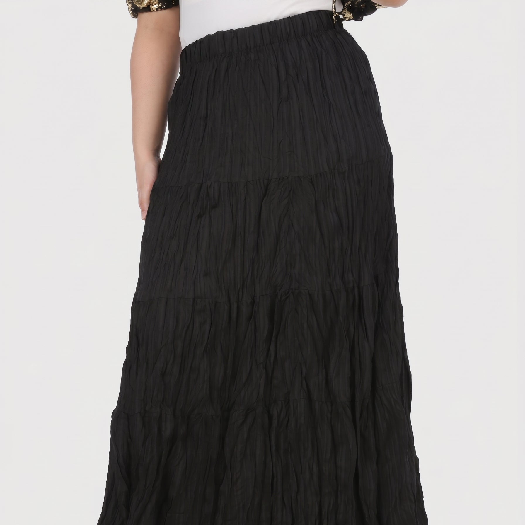 Crinkle Maxi Skirt 920220