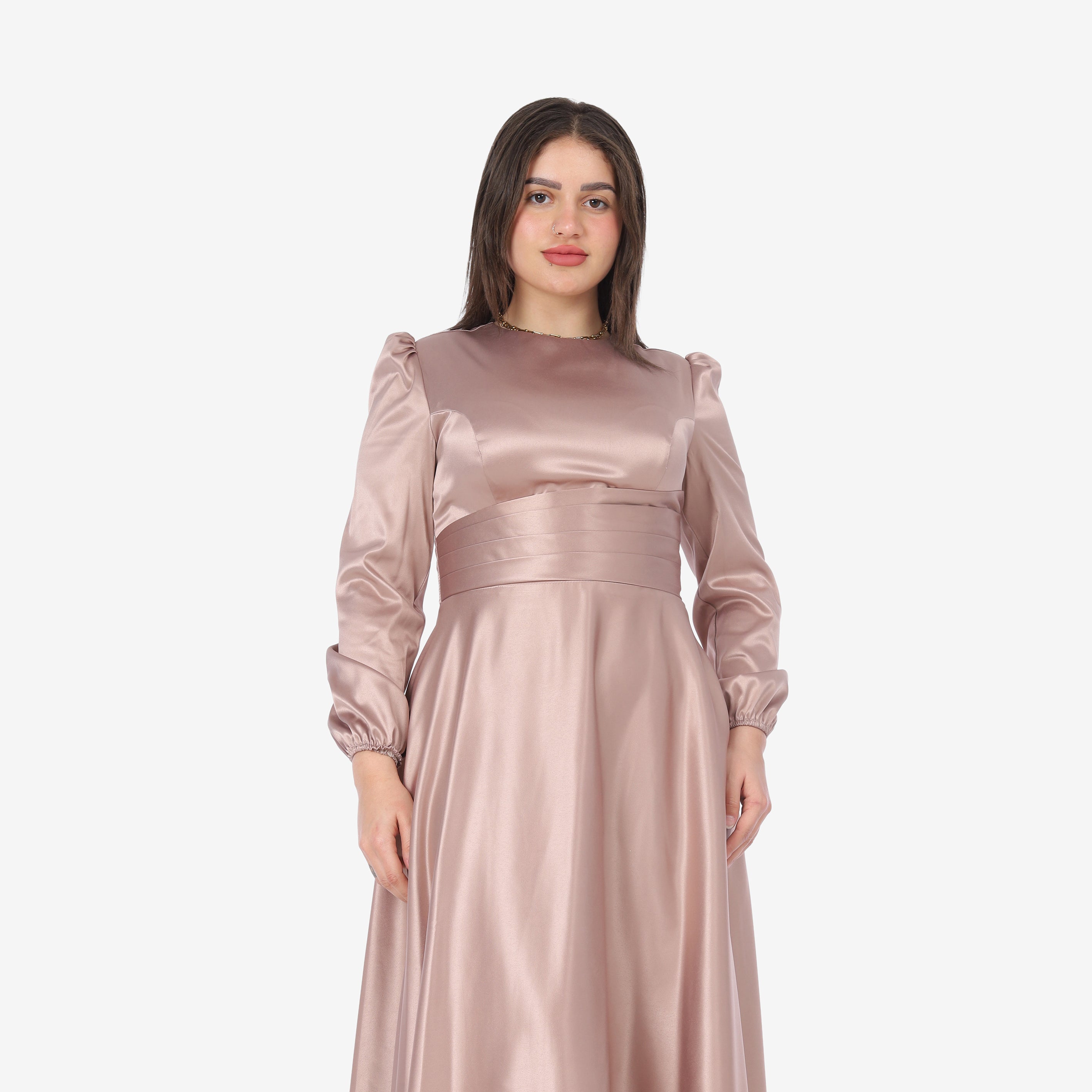 Simple Satin Evening Dress 9411004