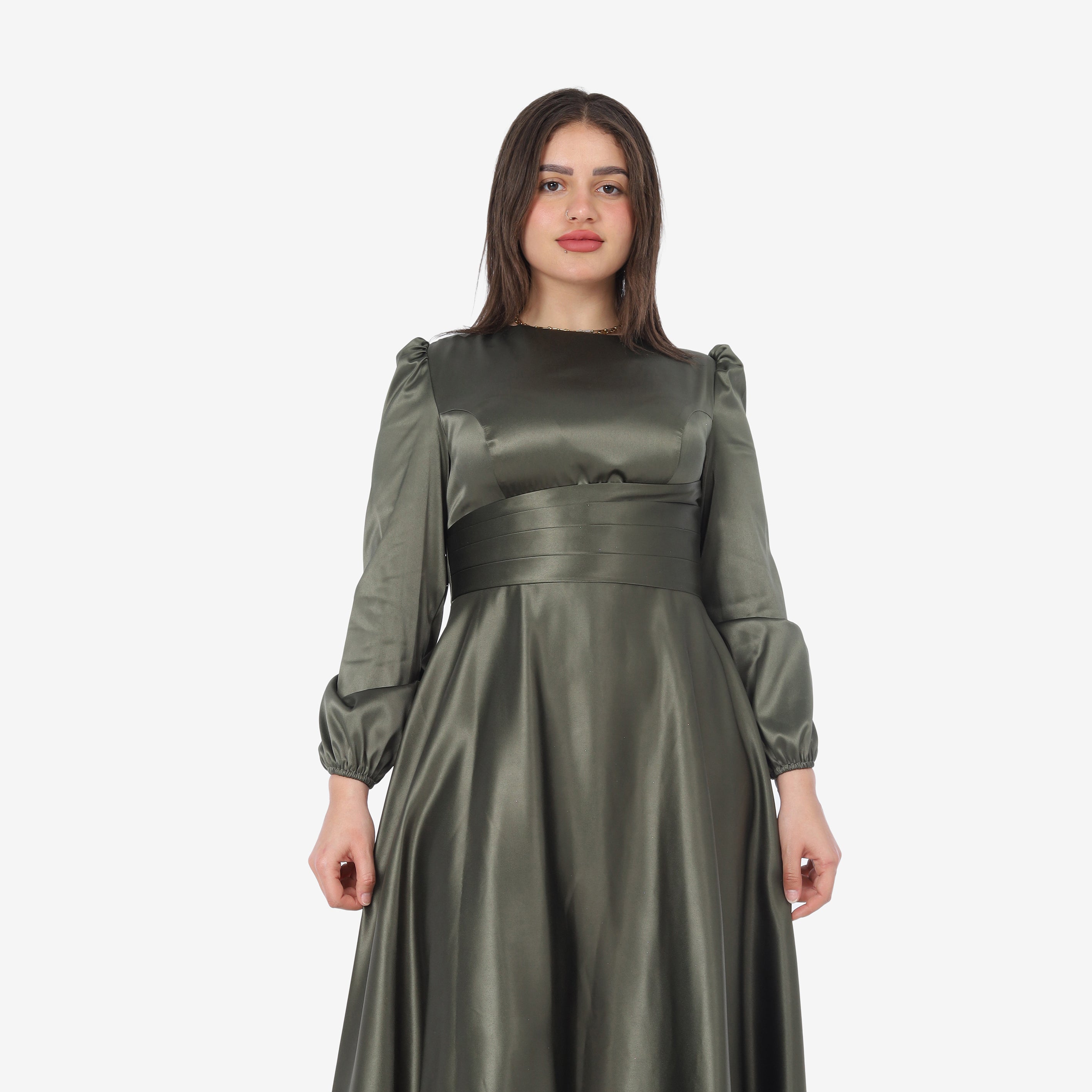 Simple Satin Evening Dress 9411004