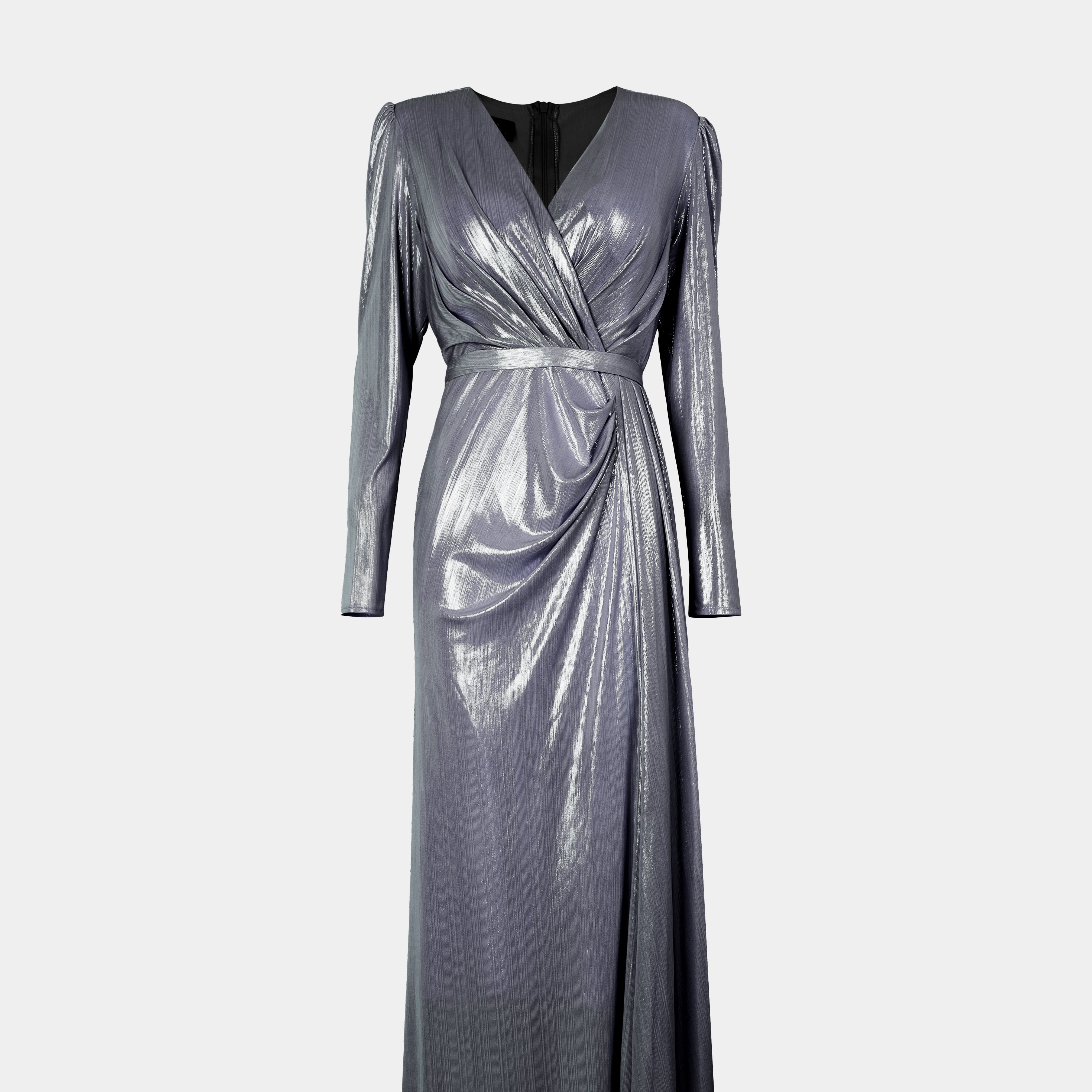 Metallic Evening Gown s941615