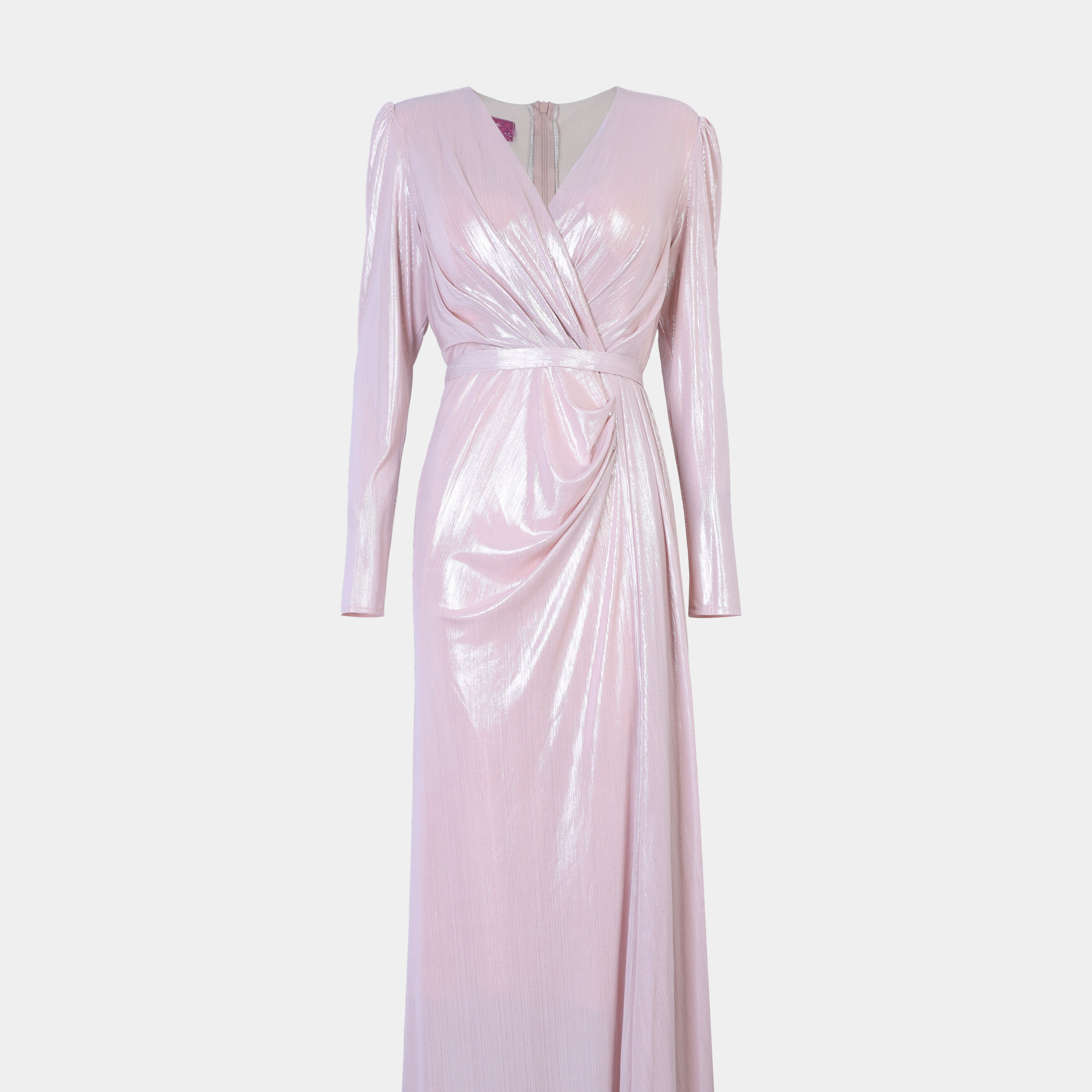 Metallic Evening Gown s941615