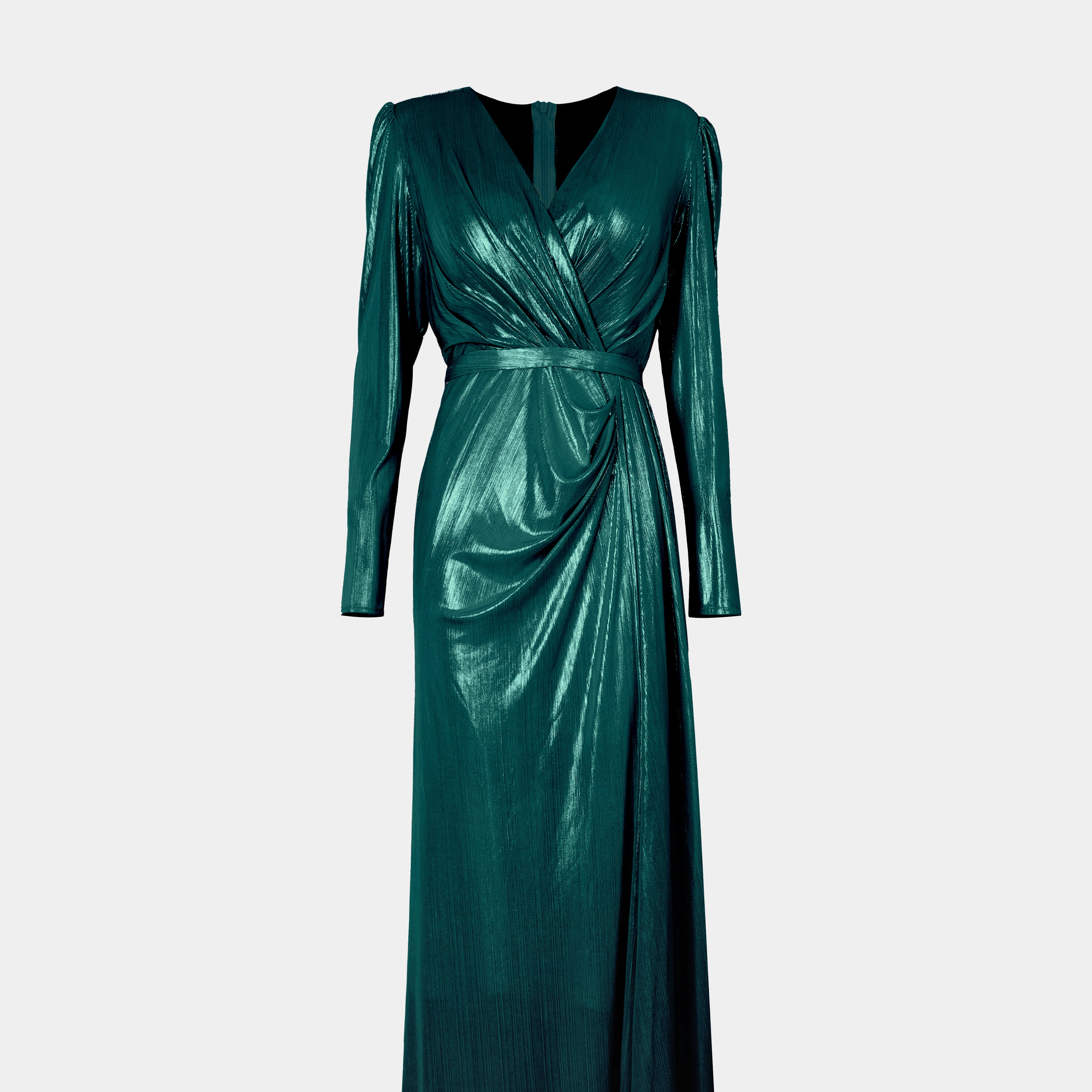 Metallic Evening Gown s941615