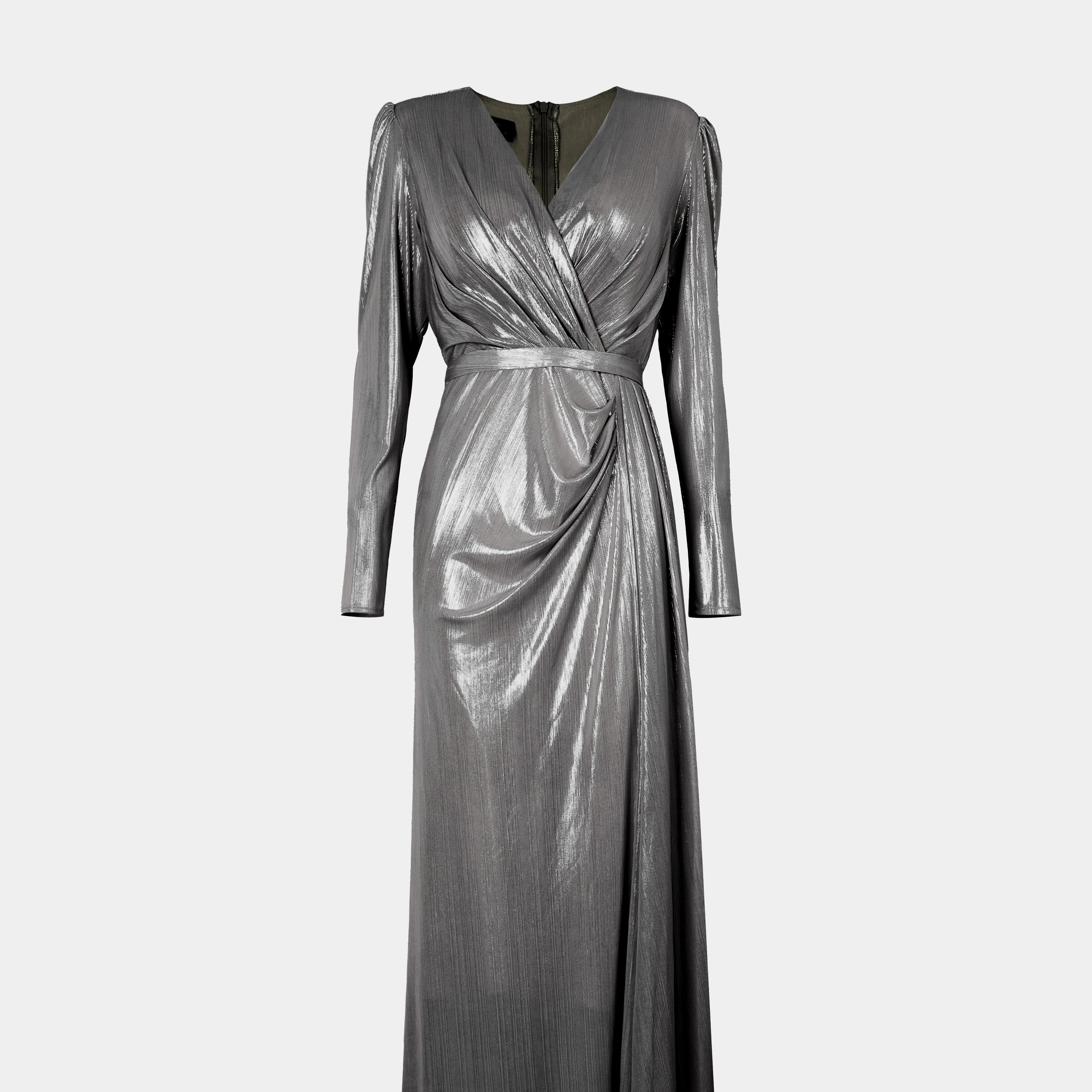 Metallic Evening Gown s941615