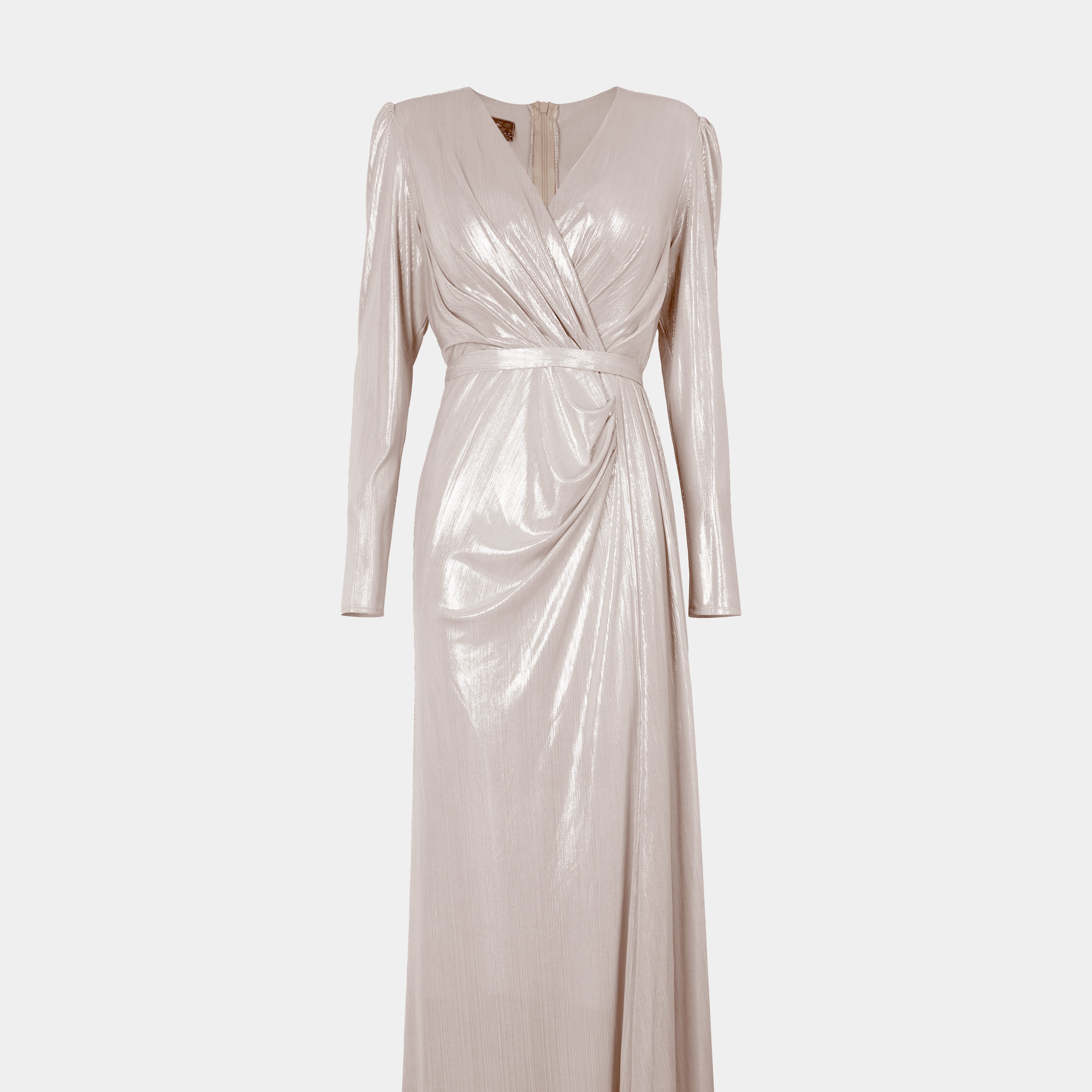 Metallic Evening Gown s941615