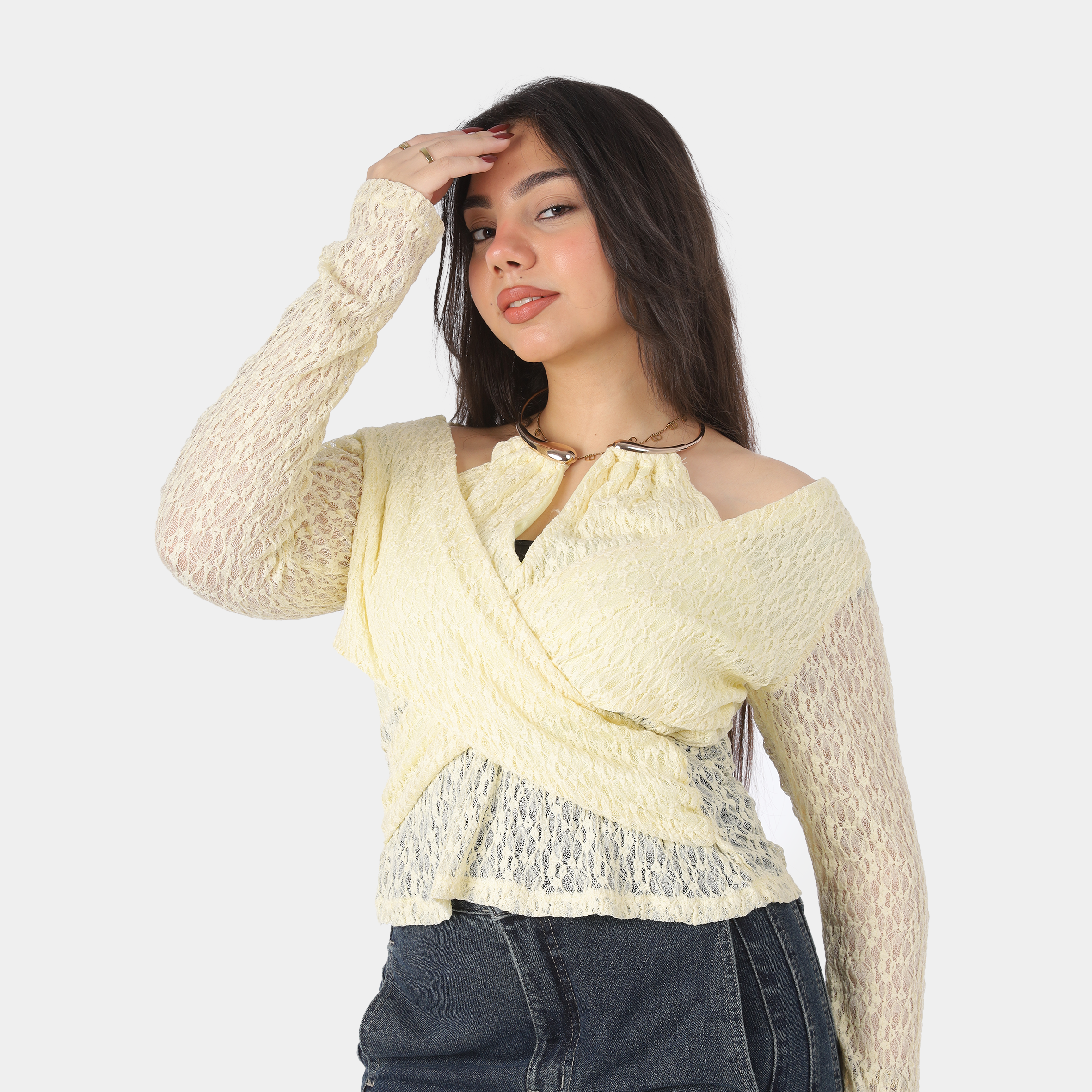 Lace Wrap Blouse 20912104