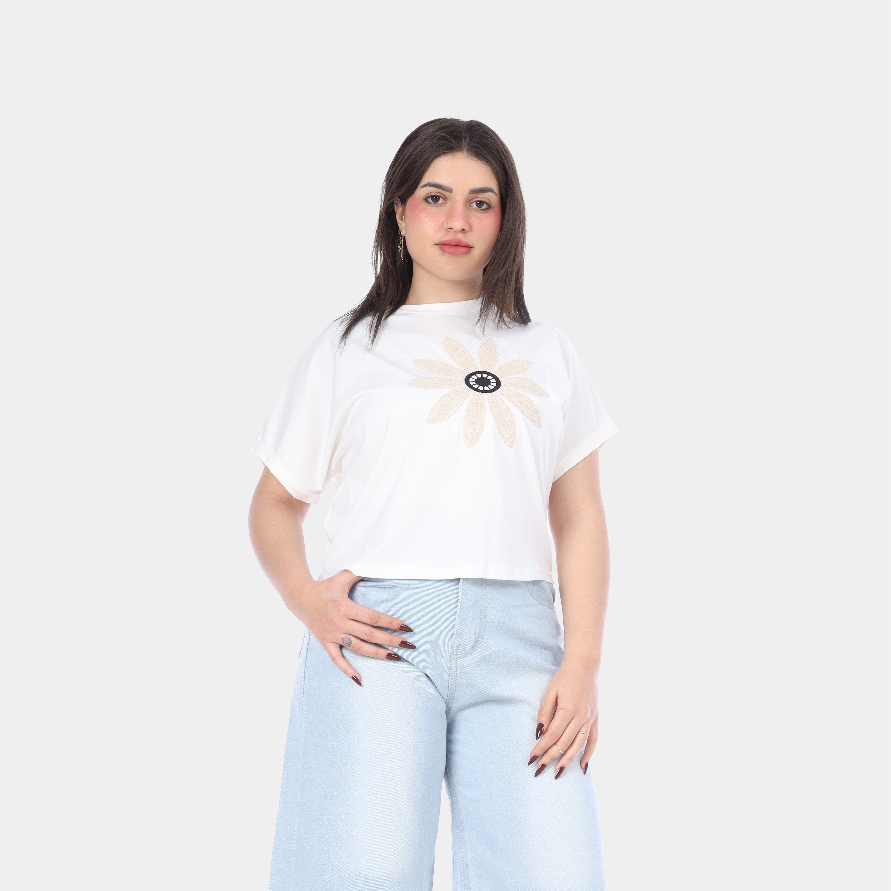 Midi Length Denim Pants 9972009