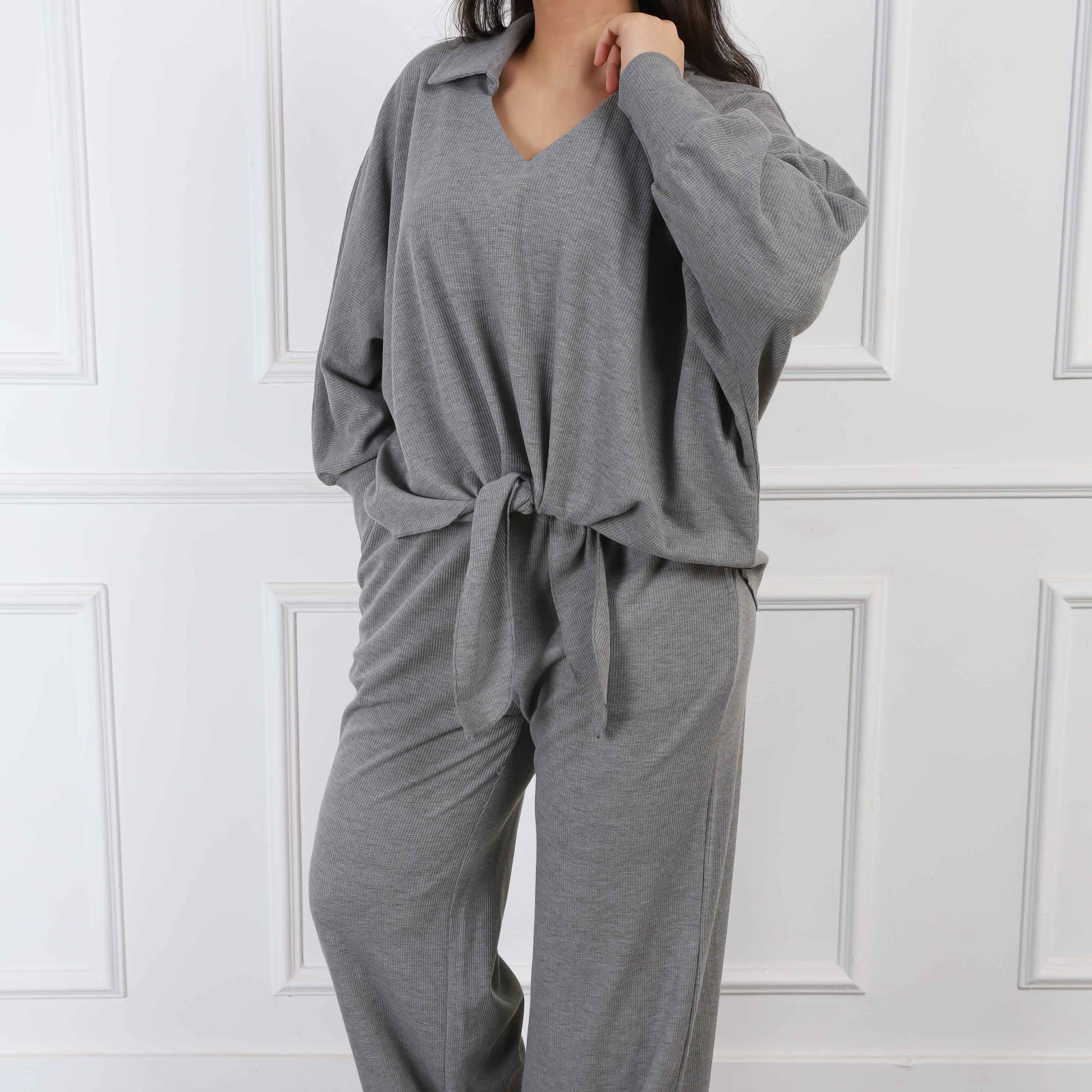 Tie-Front Casual Set s1514343