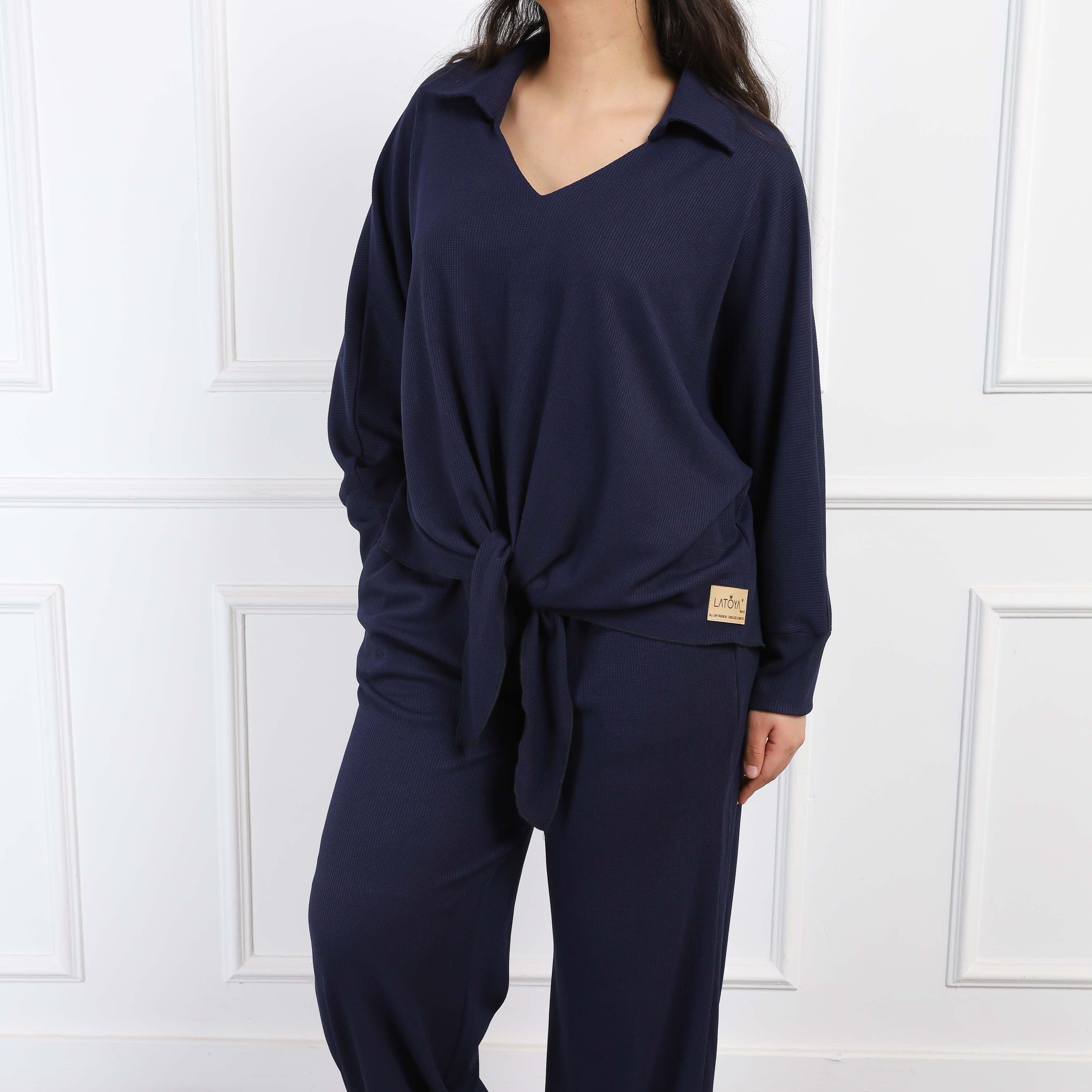 Tie-Front Casual Set s1514343
