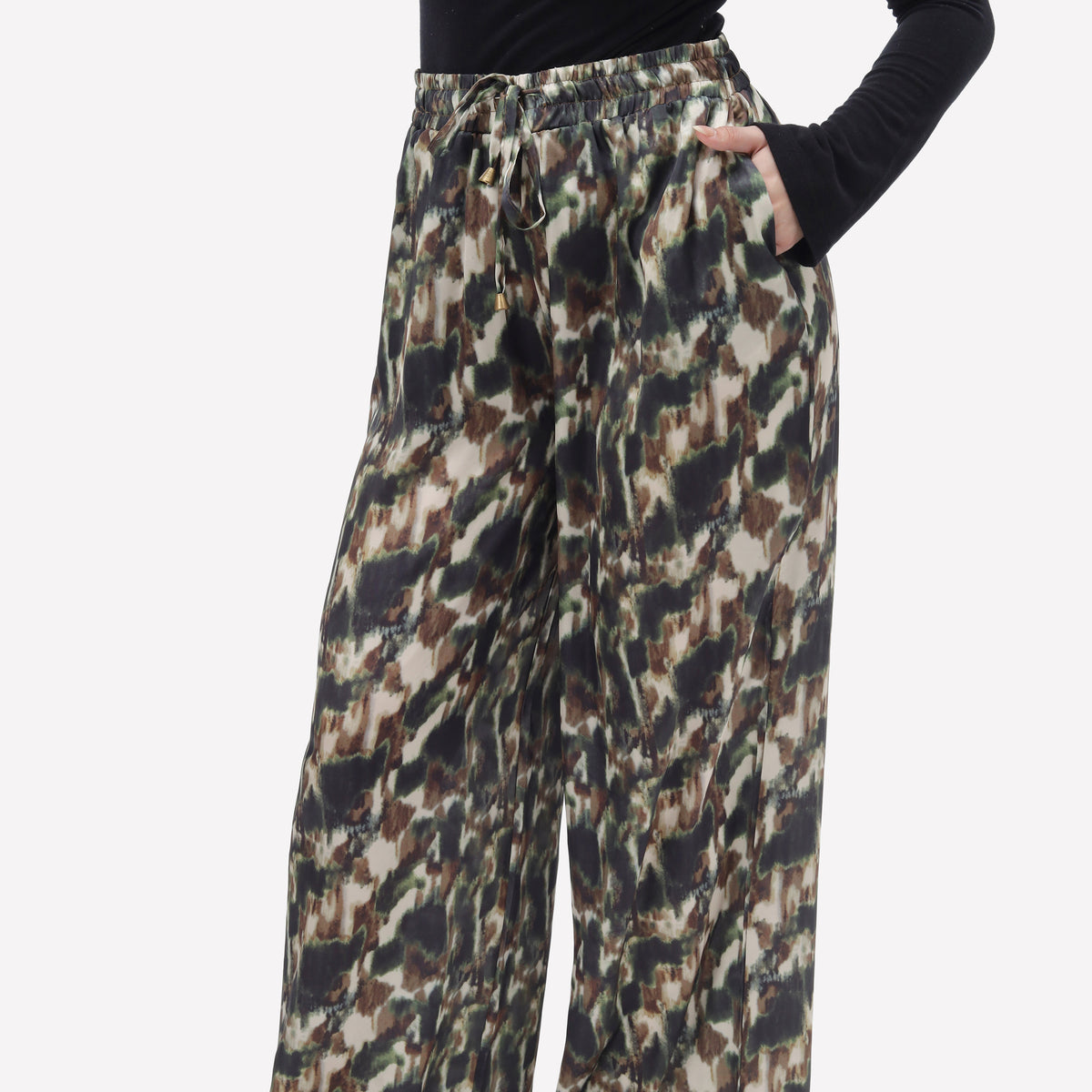 Printed Satin Trousers 2000/111/21