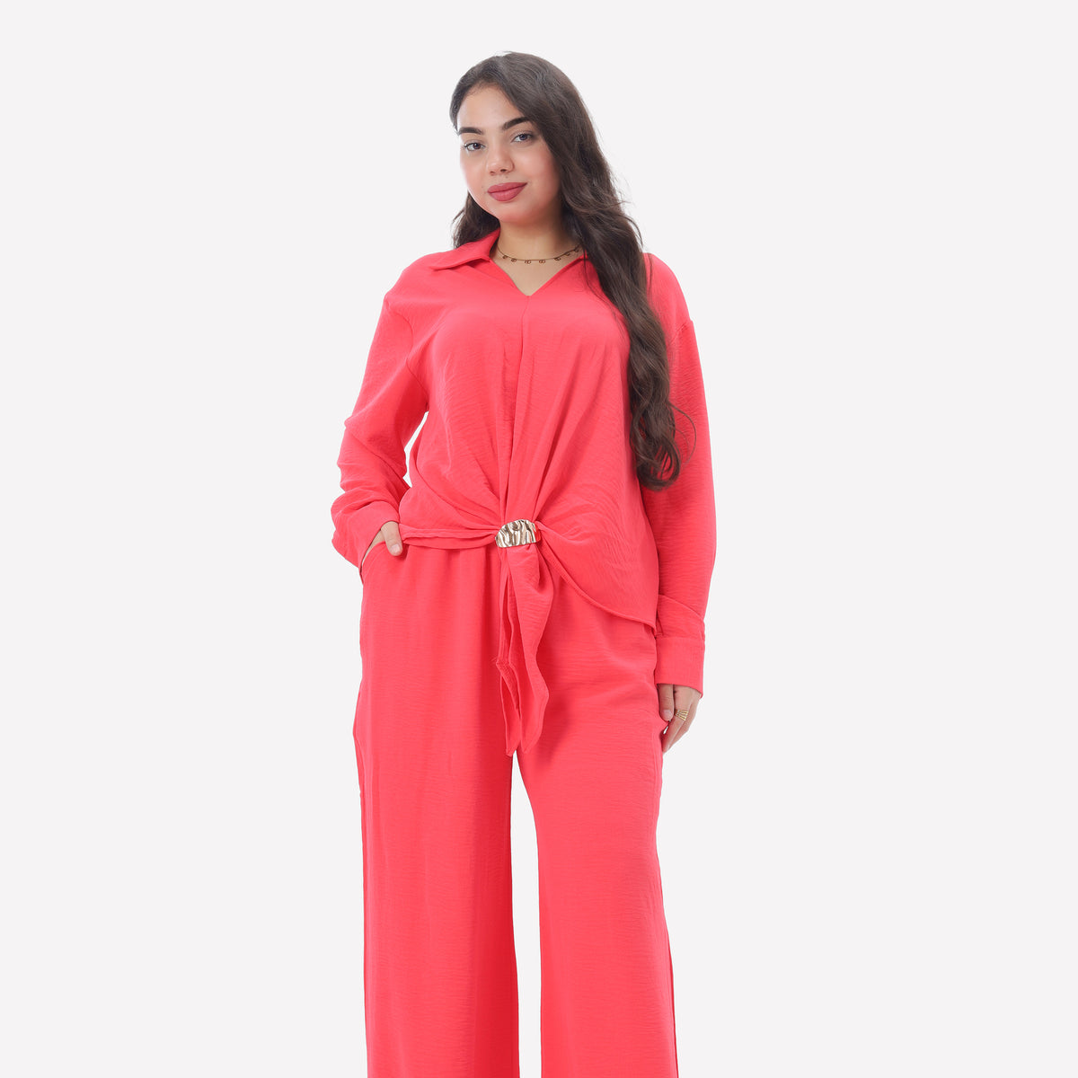 Textured Adjustable Buckle Co-Ord Set 2000/201/3