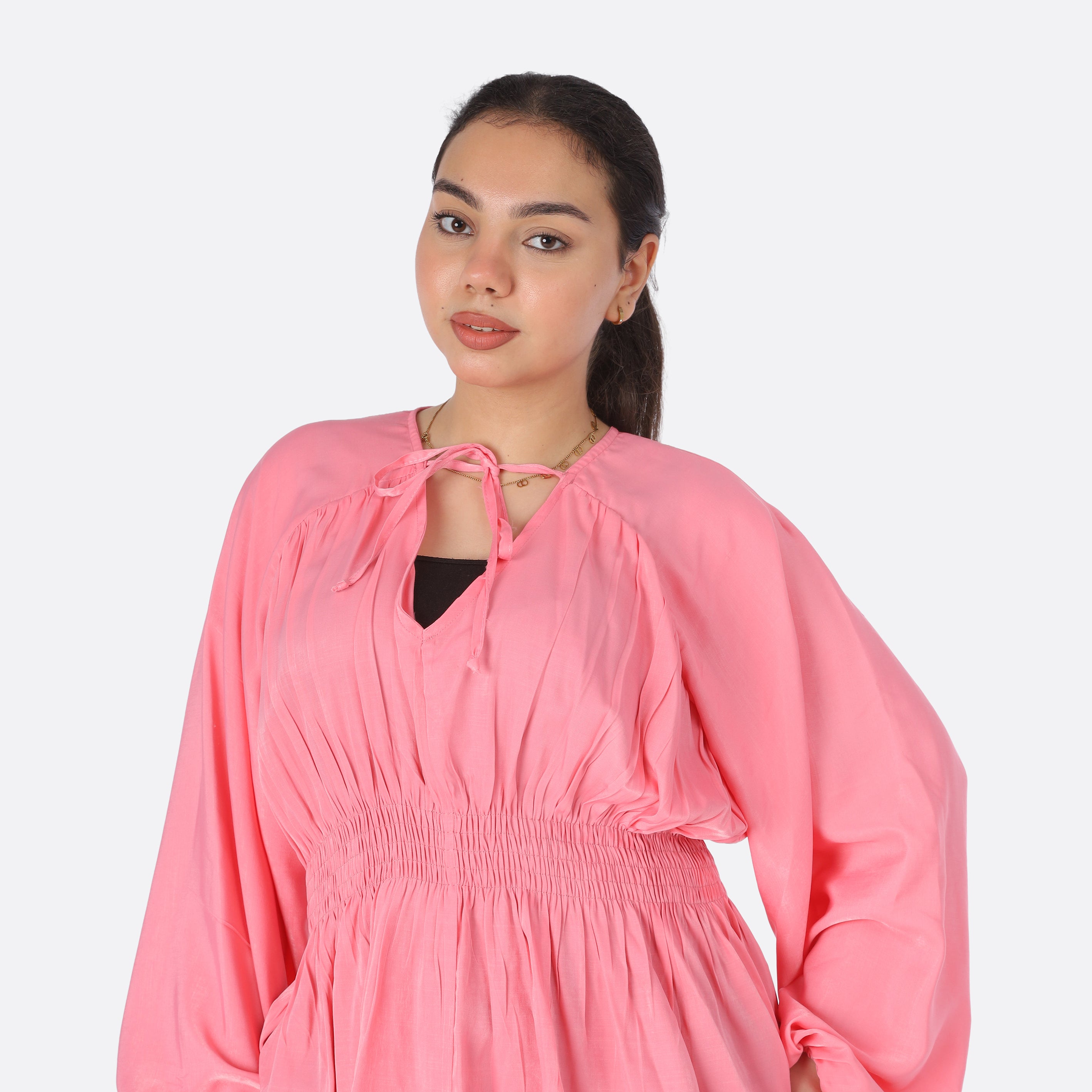 Cropped Blouse with Elastic Waist 2000/063/1