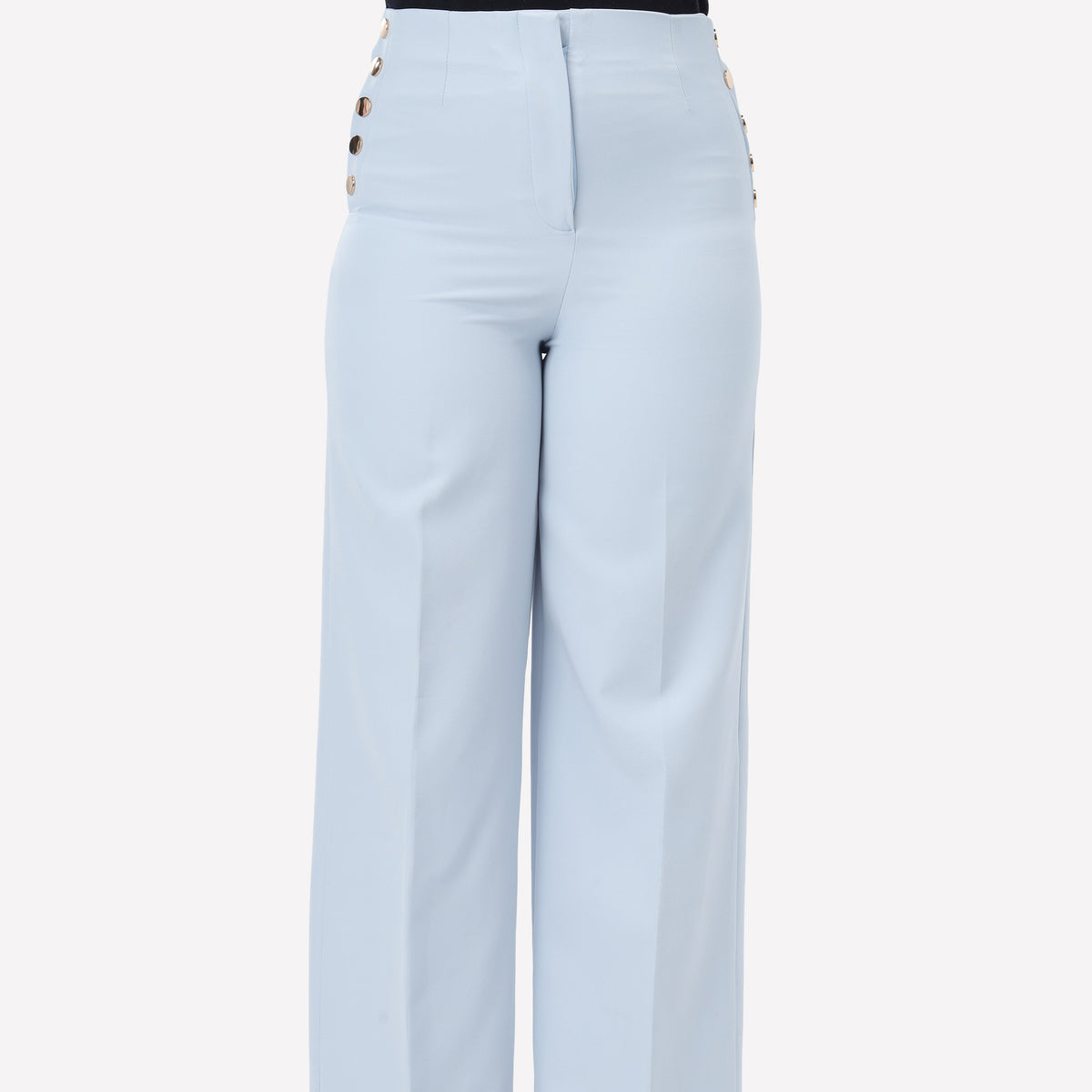 Buttoned High-Waist Trousers 2092916