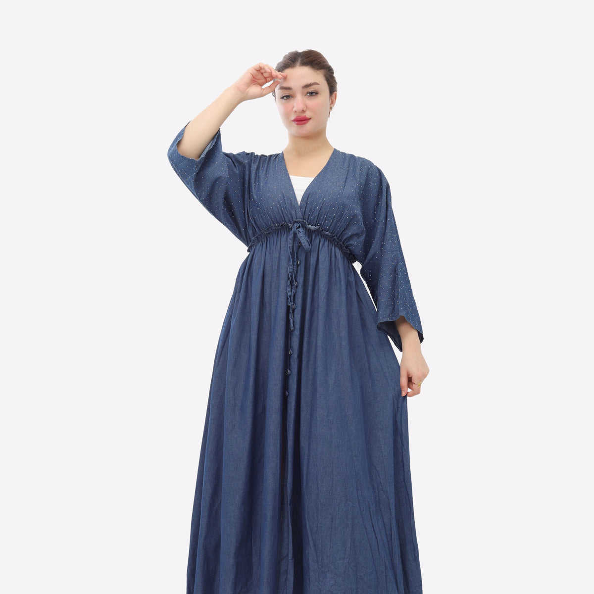 Rhinestone Denim Dress 206670207
