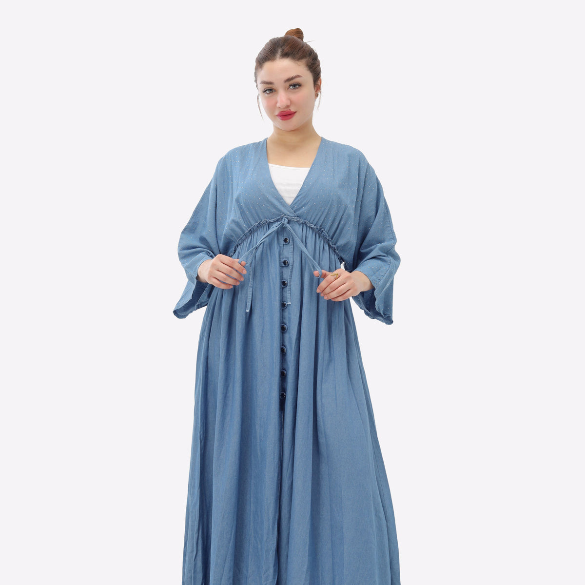 Rhinestone Denim Dress 206670207