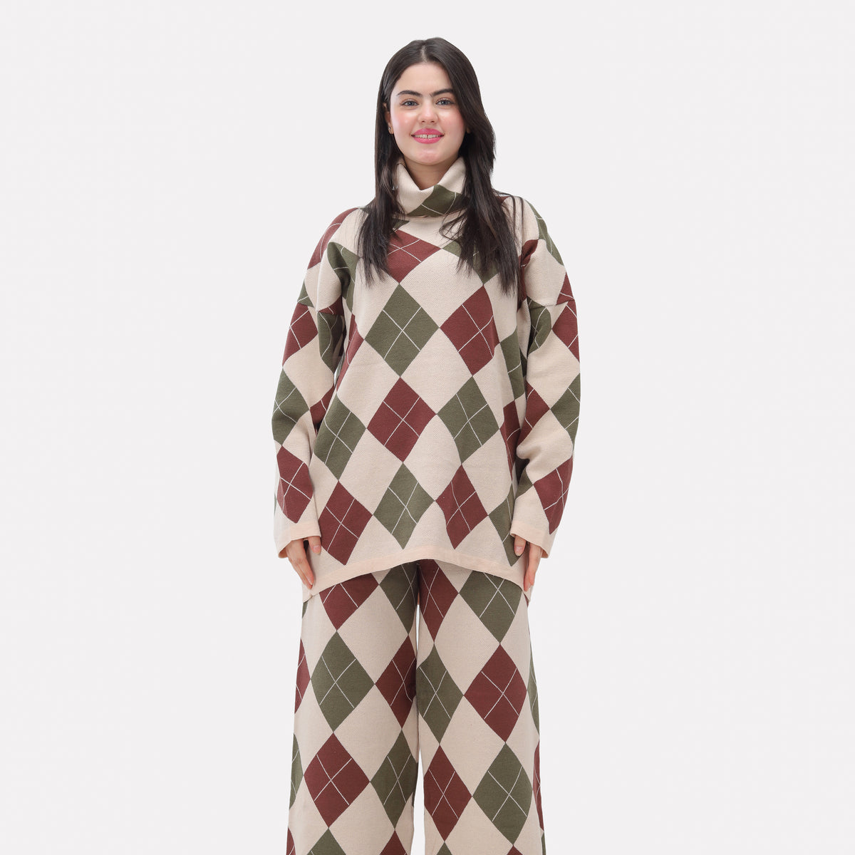 Pattern Knit Two-Piece Set 2135/204