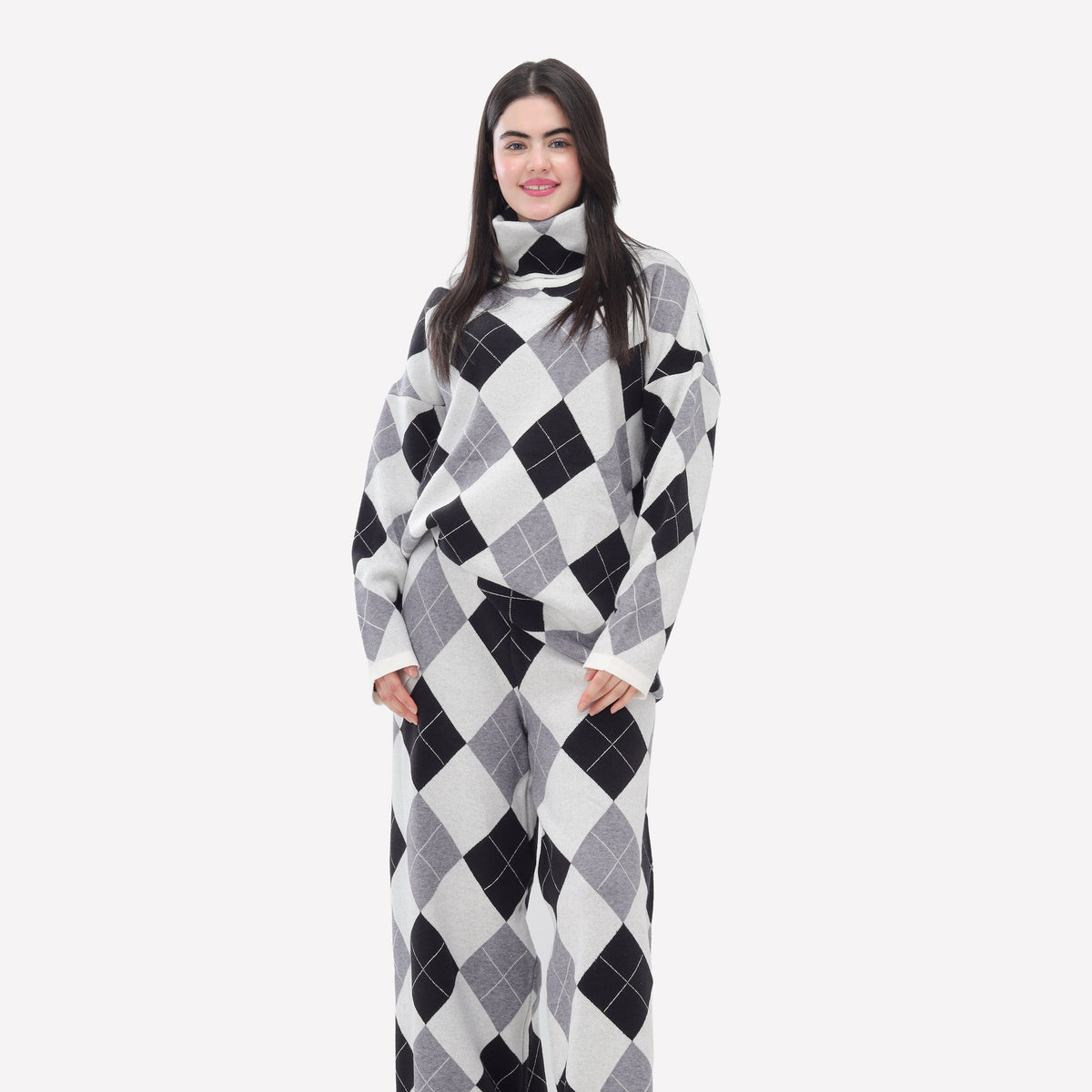 Pattern Knit Two-Piece Set 2135/204