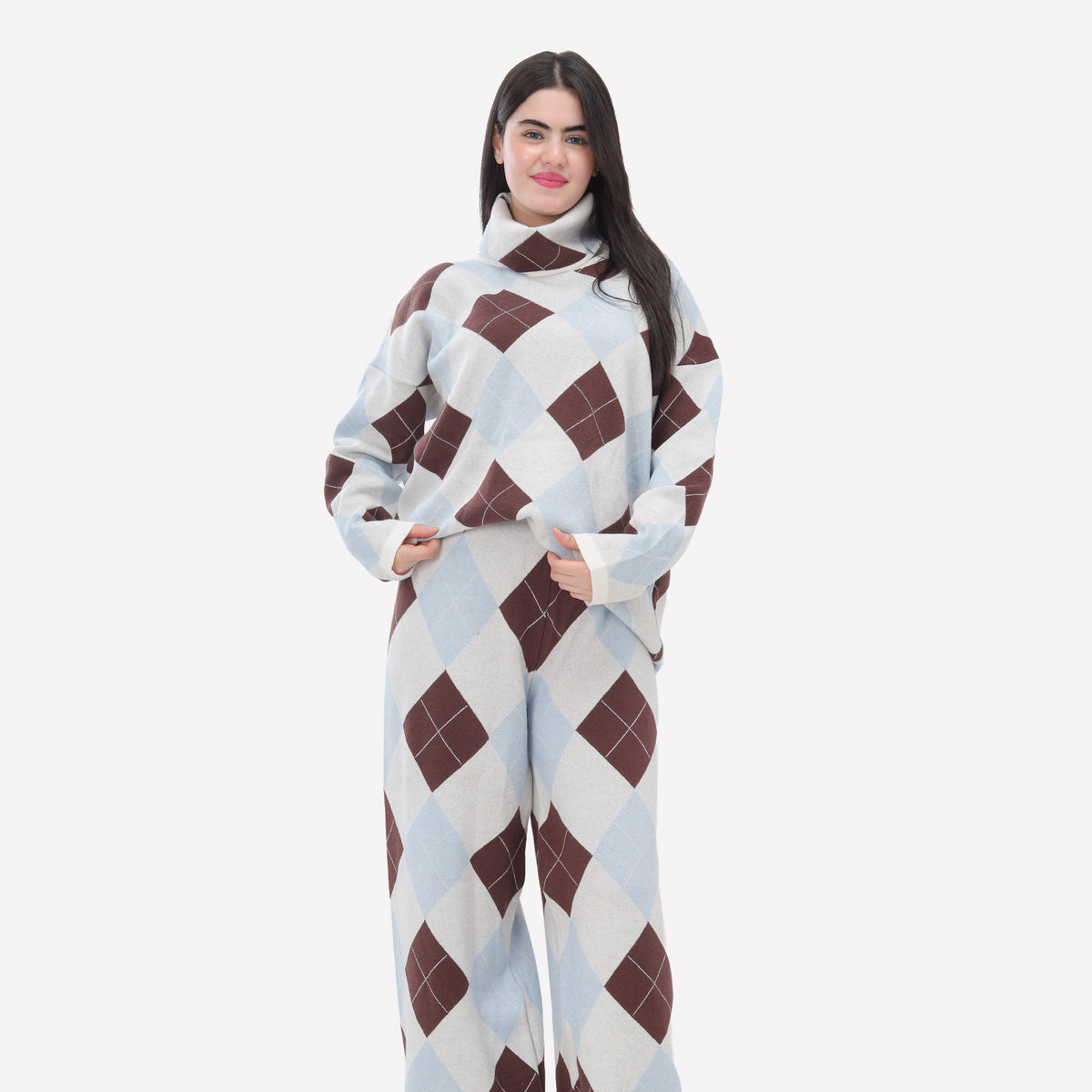 Pattern Knit Two-Piece Set 2135/204