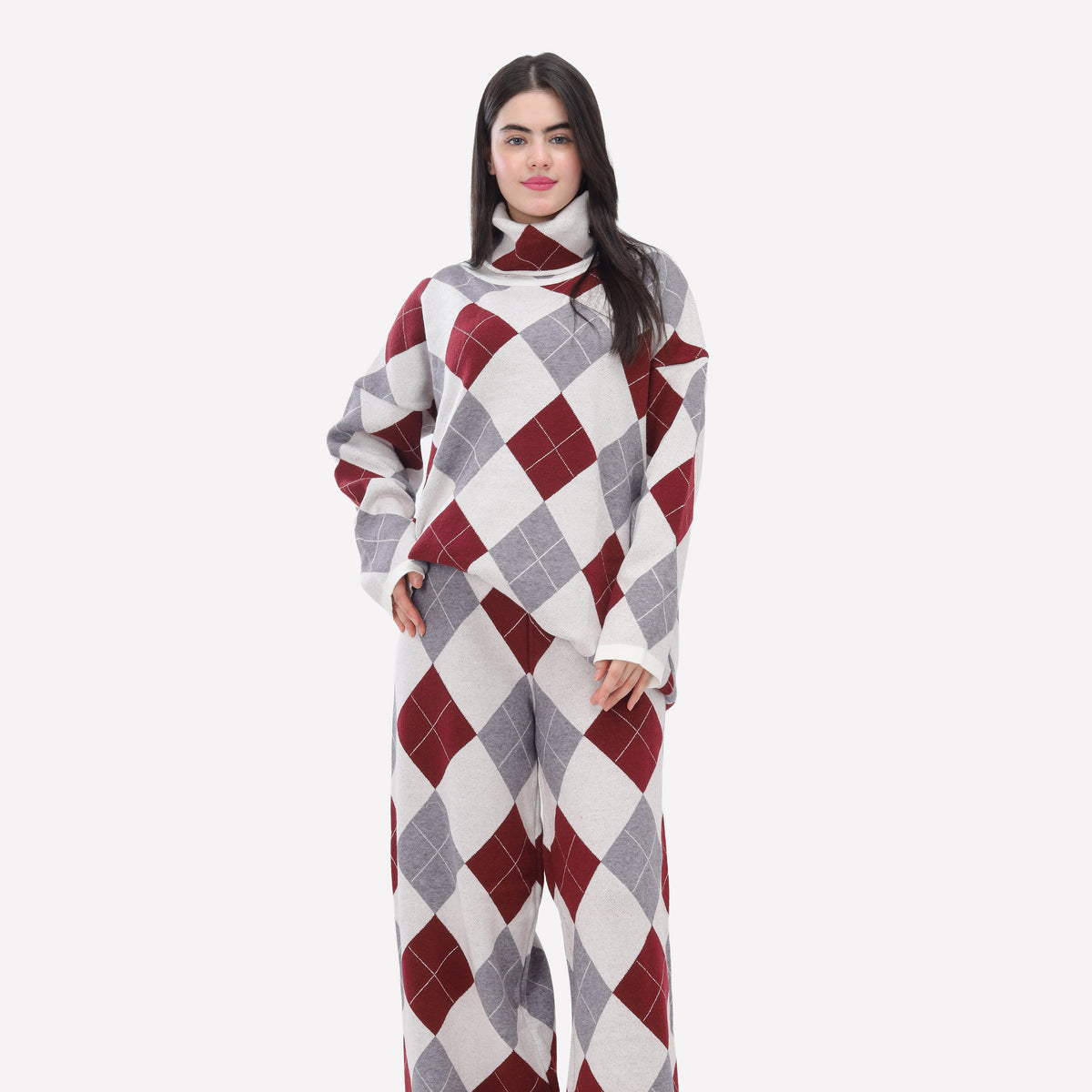 Pattern Knit Two-Piece Set 2135/204