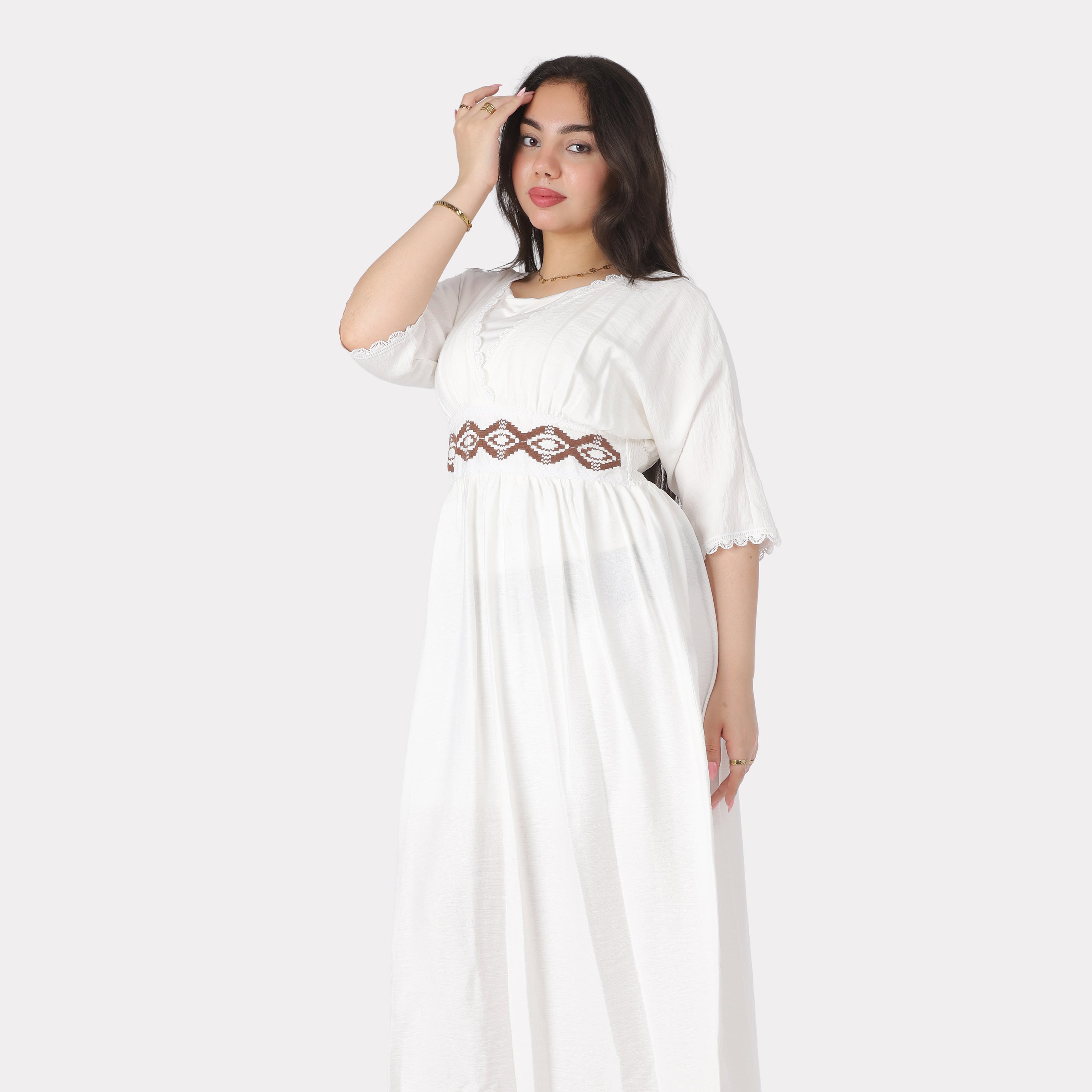 Half-Sleeve Maxi Dress 2003/088