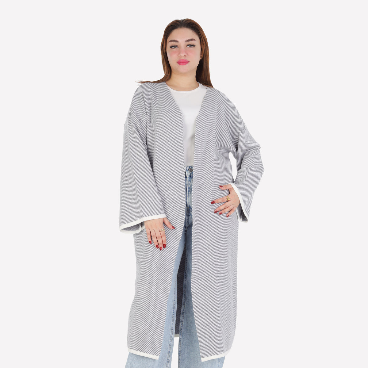 Longline Open-Front Cardigan 2135/223