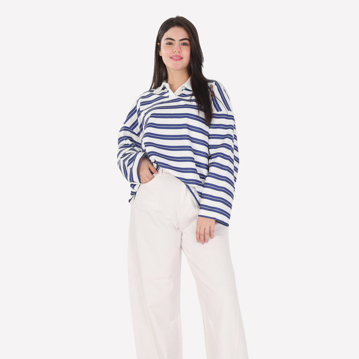 Trendy Striped Sweatshirt 2196240