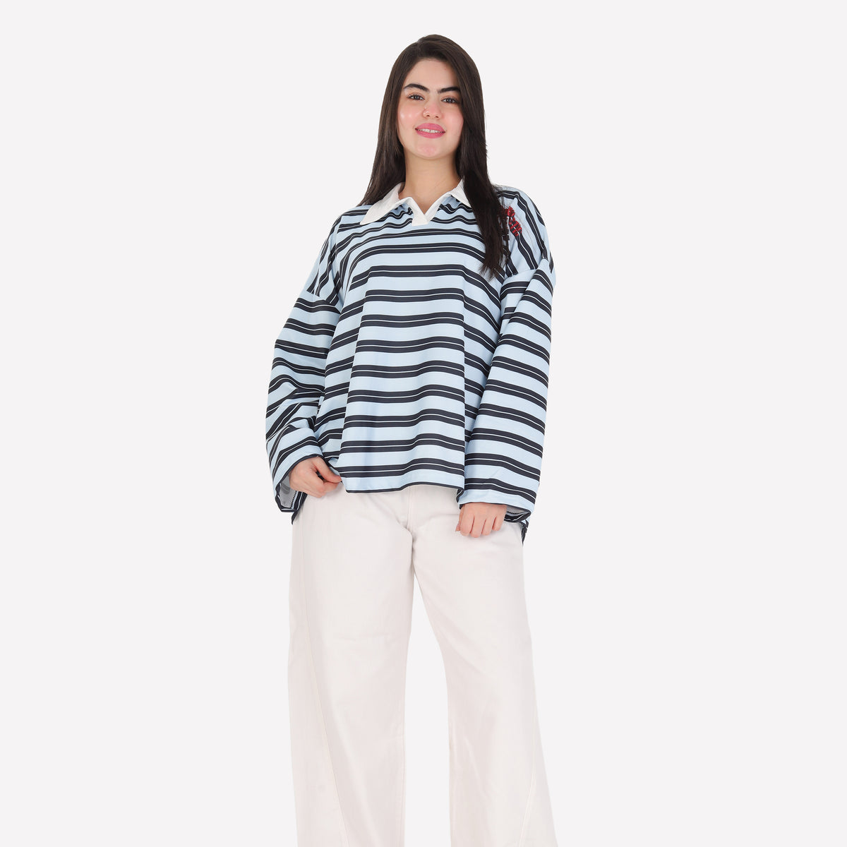 Trendy Striped Sweatshirt 2196240