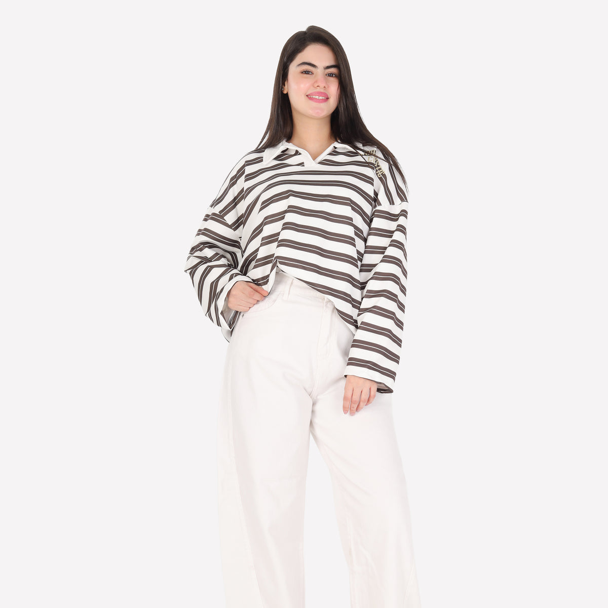 Trendy Striped Sweatshirt 2196240