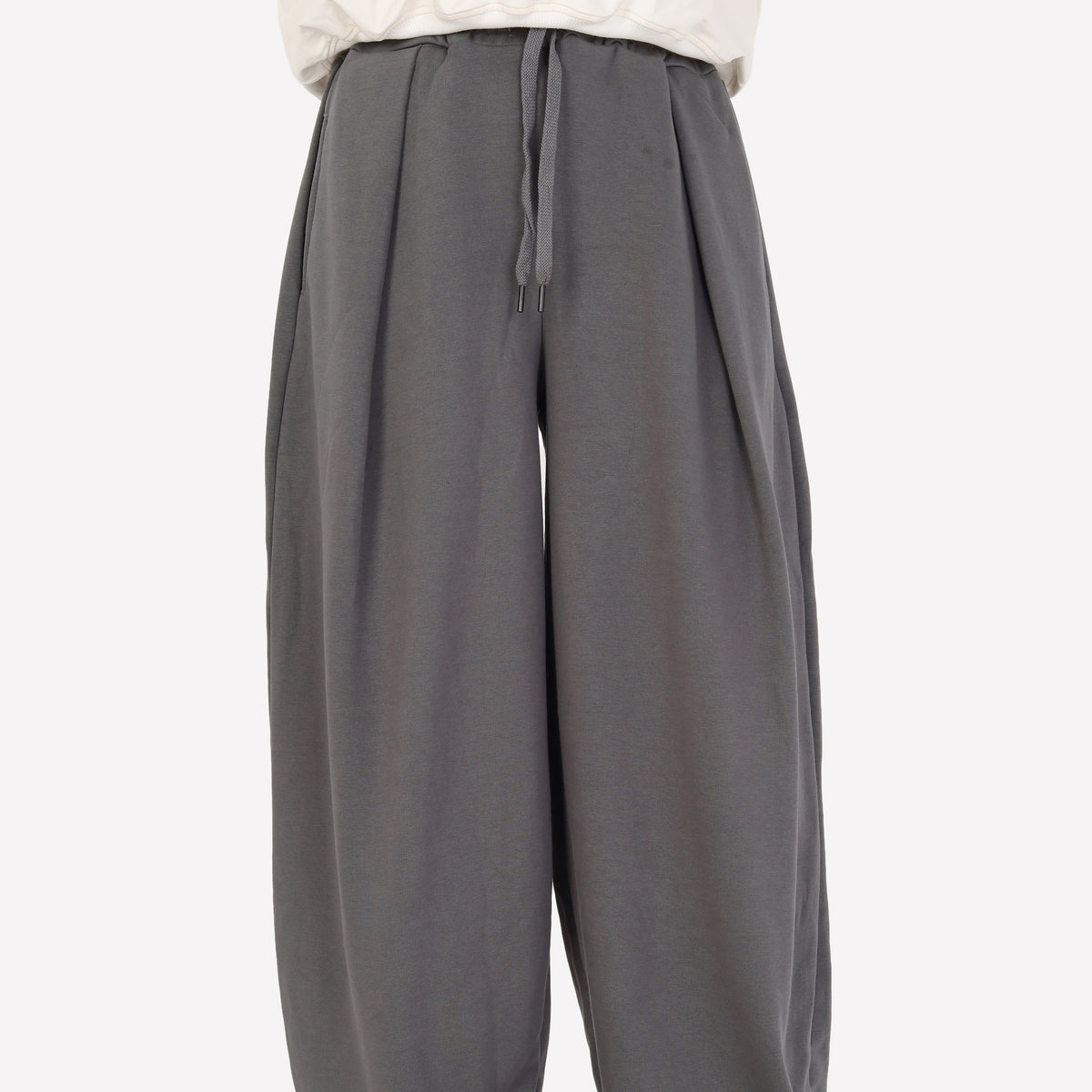 Balloon-Leg Fabric Trousers 2196187