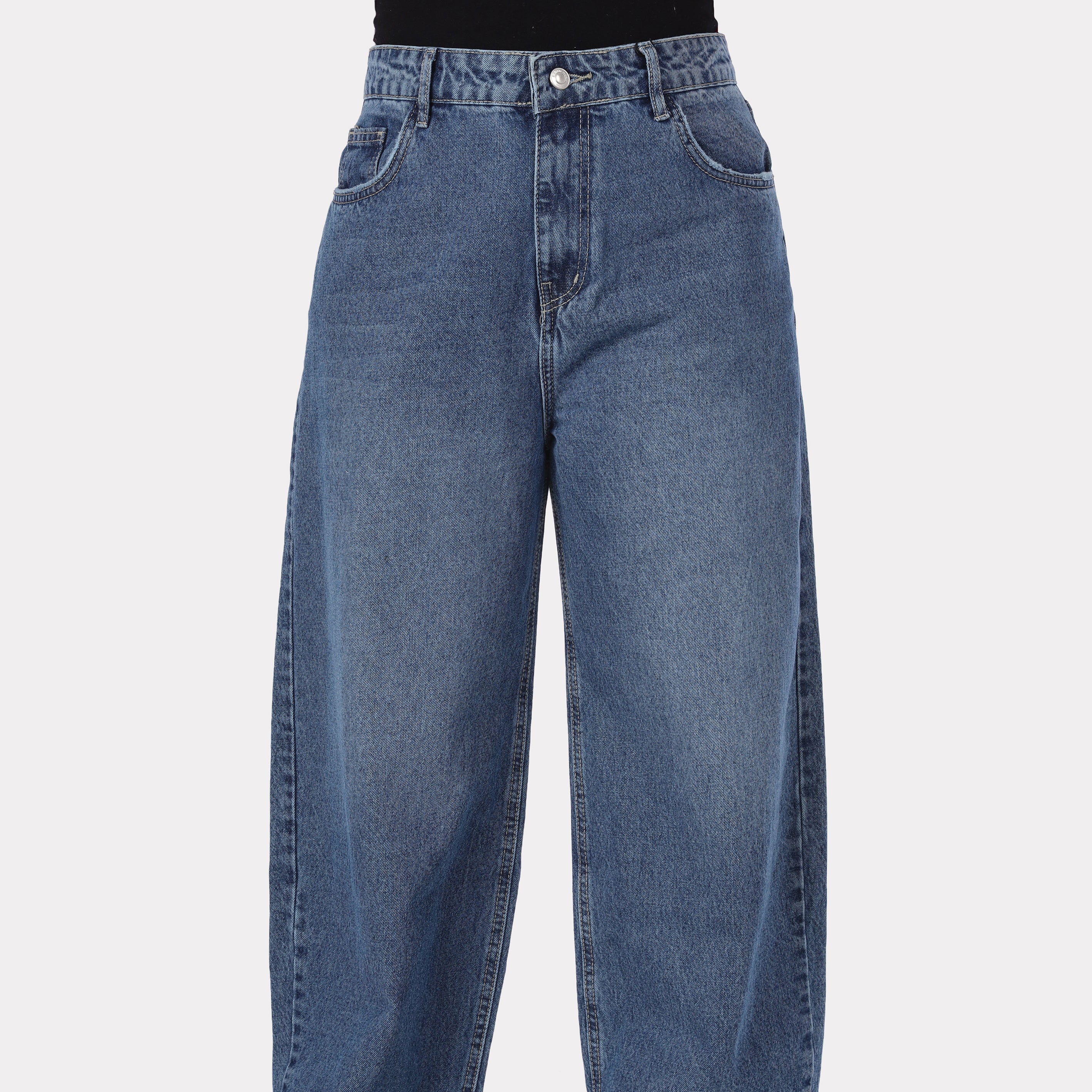 High-Waisted Mom Fit Denim Jeans 395B607