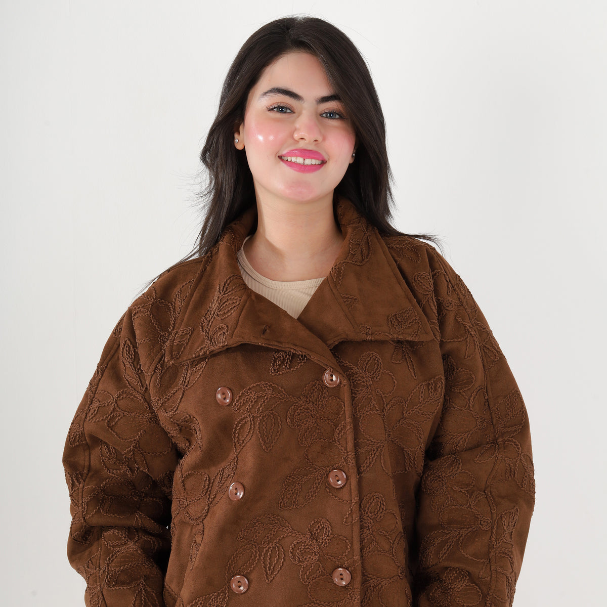 Embroidered Suede Jacket 2146/056