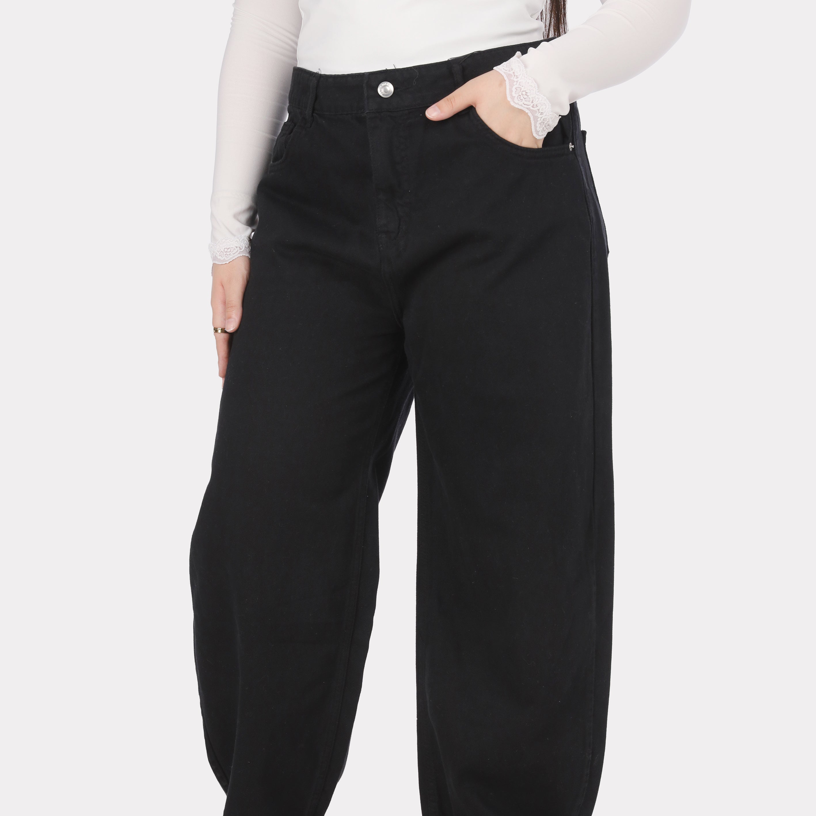 High-Waisted Mom Fit Denim Jeans 395B607