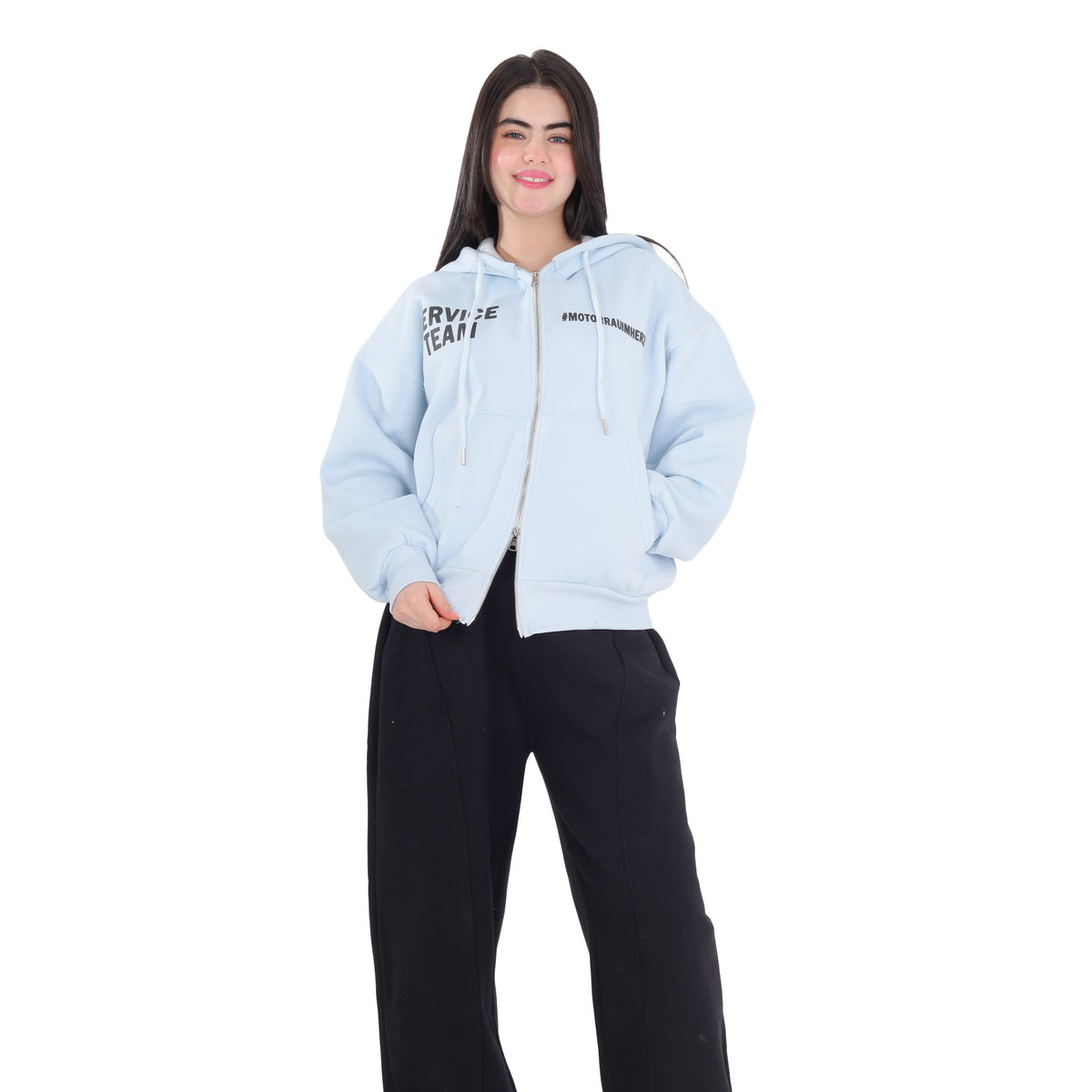 Oversized Zip-Up Hoodie 2188W520