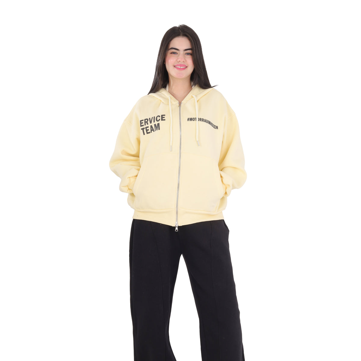 Oversized Zip-Up Hoodie 2188W520