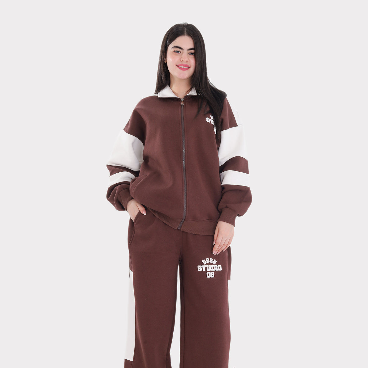 Sporty Melton Two-Piece Set 2198237