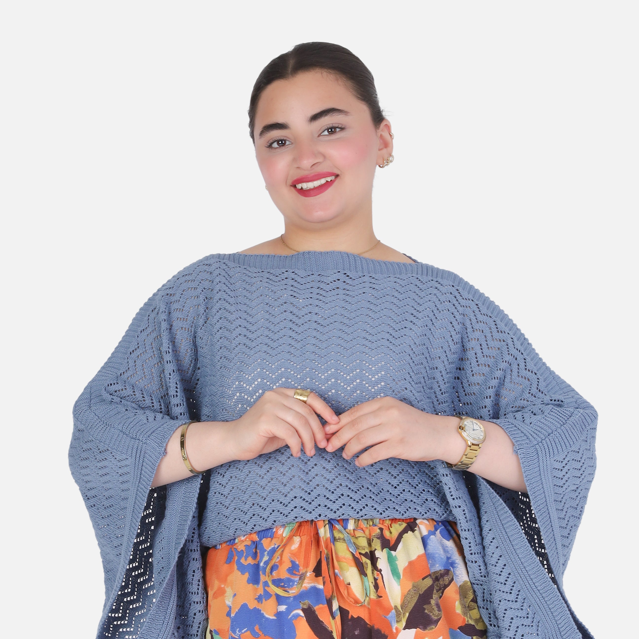 Crochet Short Poncho Top 20924041