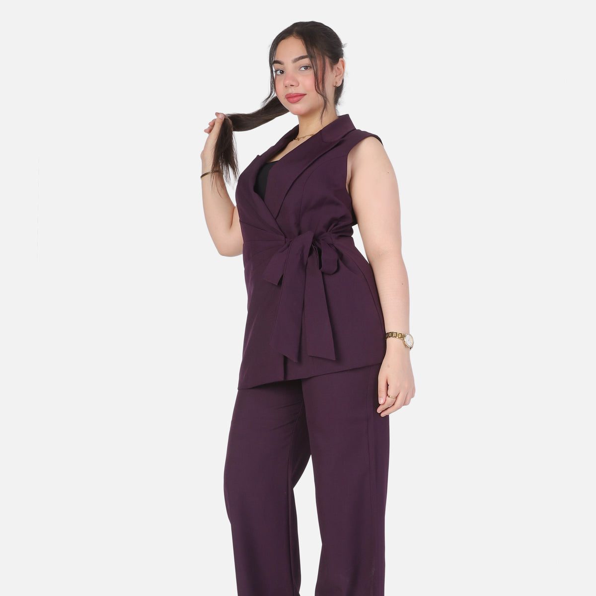 Formal Suit with Side Tie Blazer 20571075