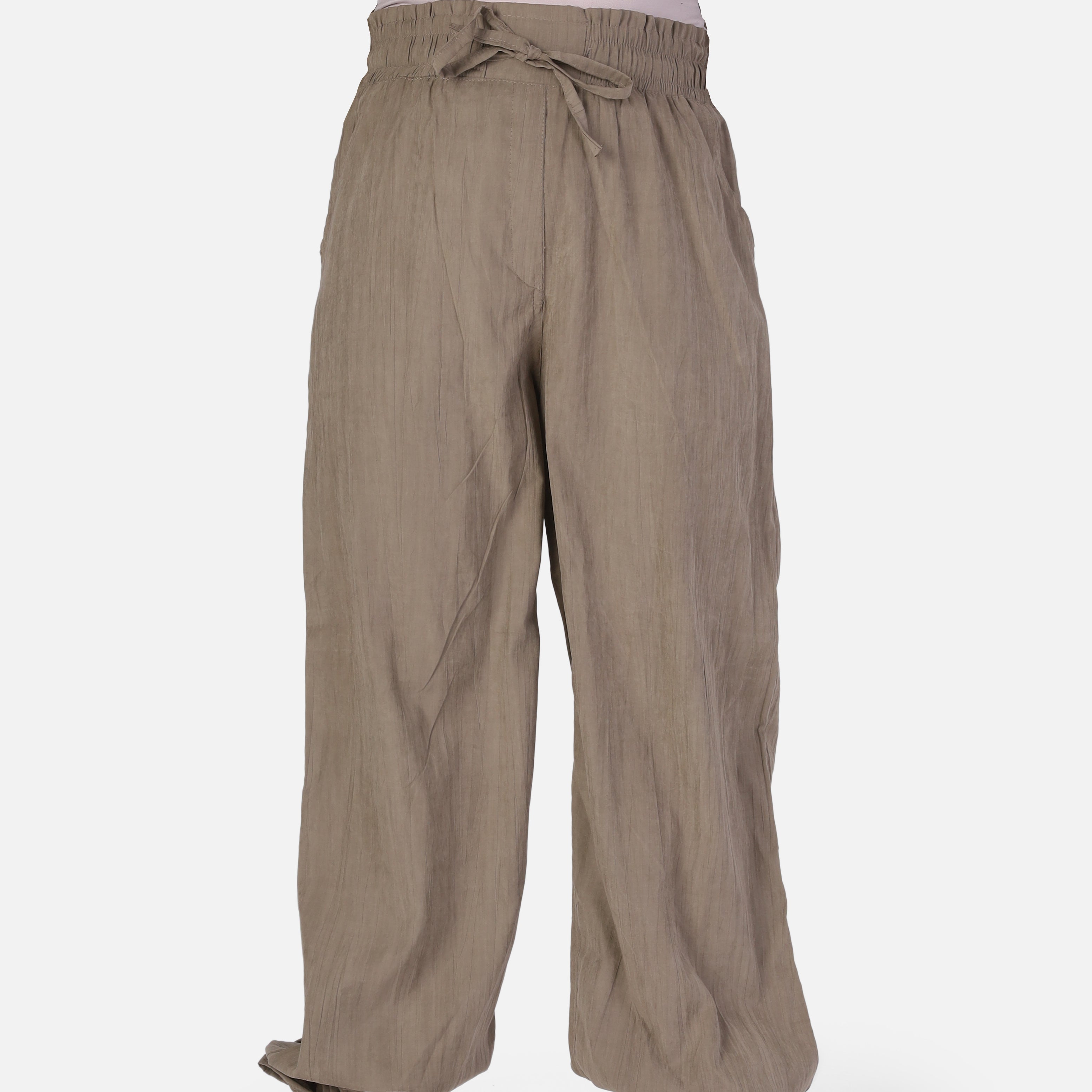 Summer Suede Pants with Ankle Tie 2066205070