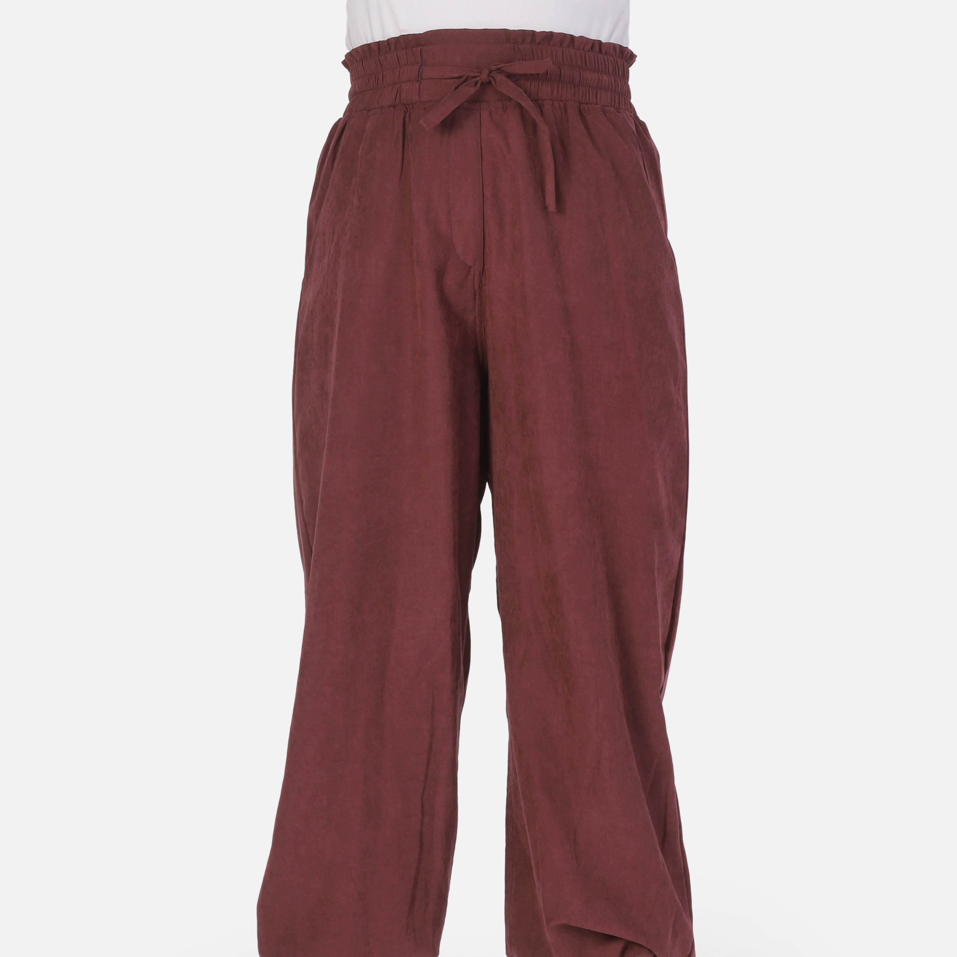 Summer Suede Pants with Ankle Tie 2066205070