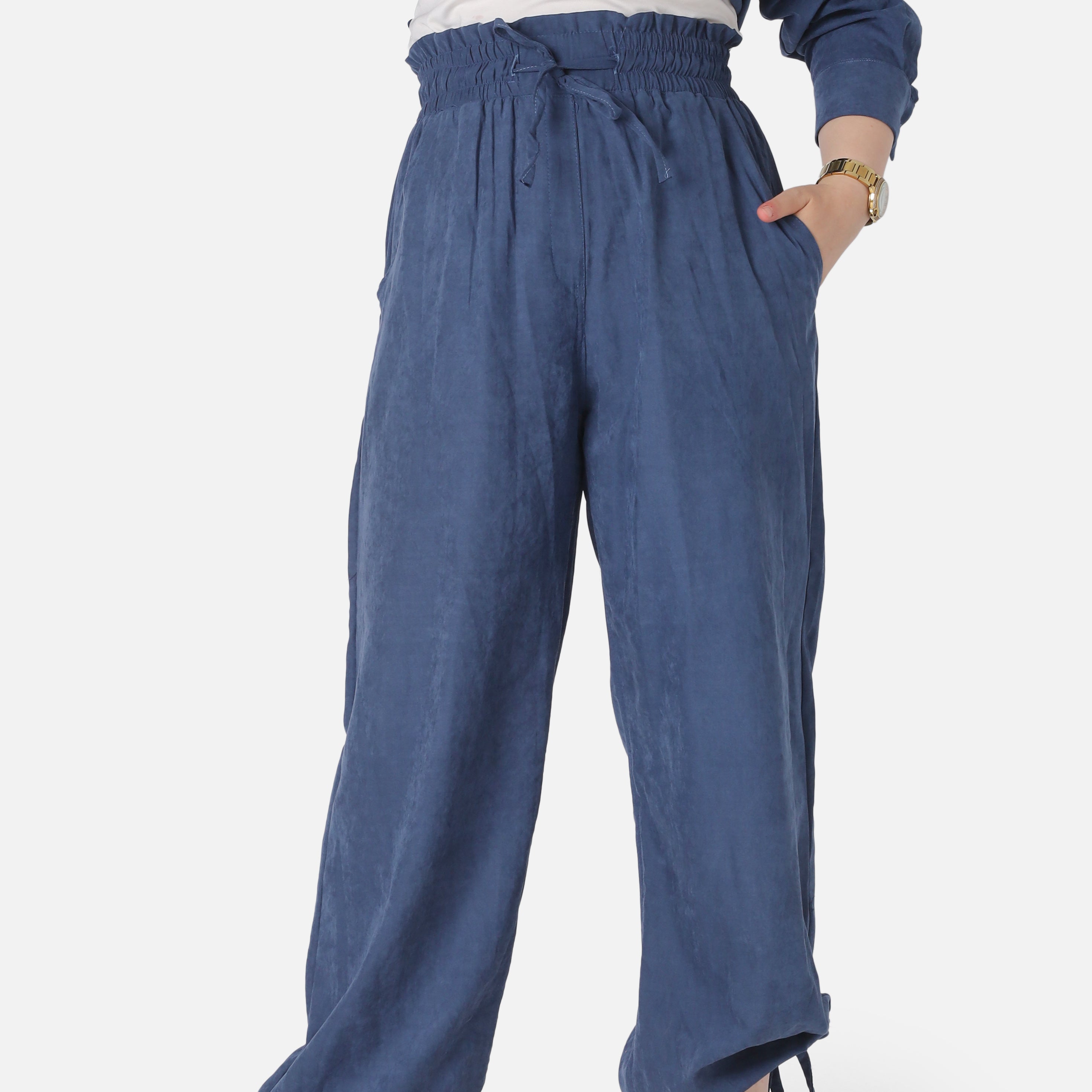 Summer Suede Pants with Ankle Tie 2066205070