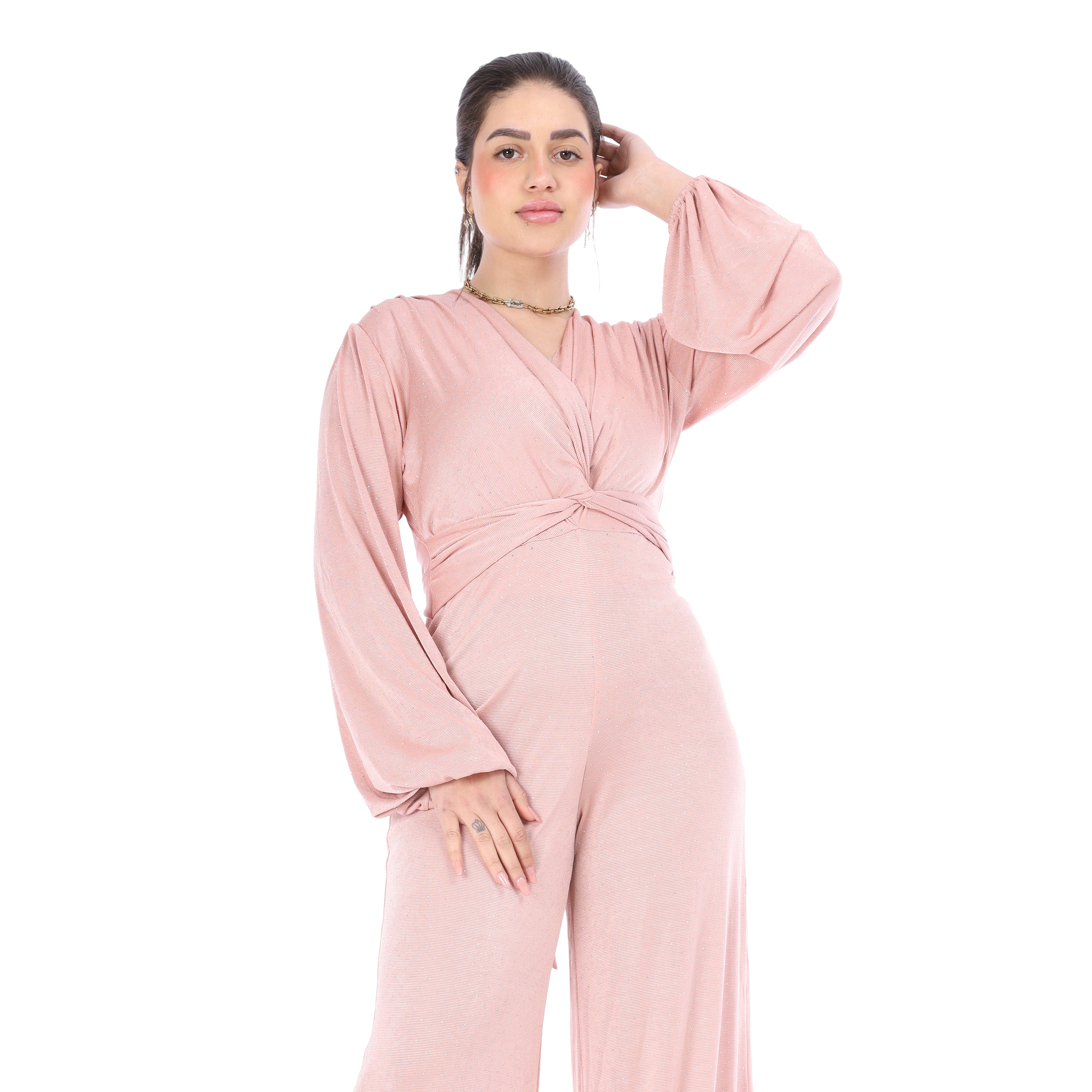 Polka Dot Wide-Leg Jumpsuit s1501622