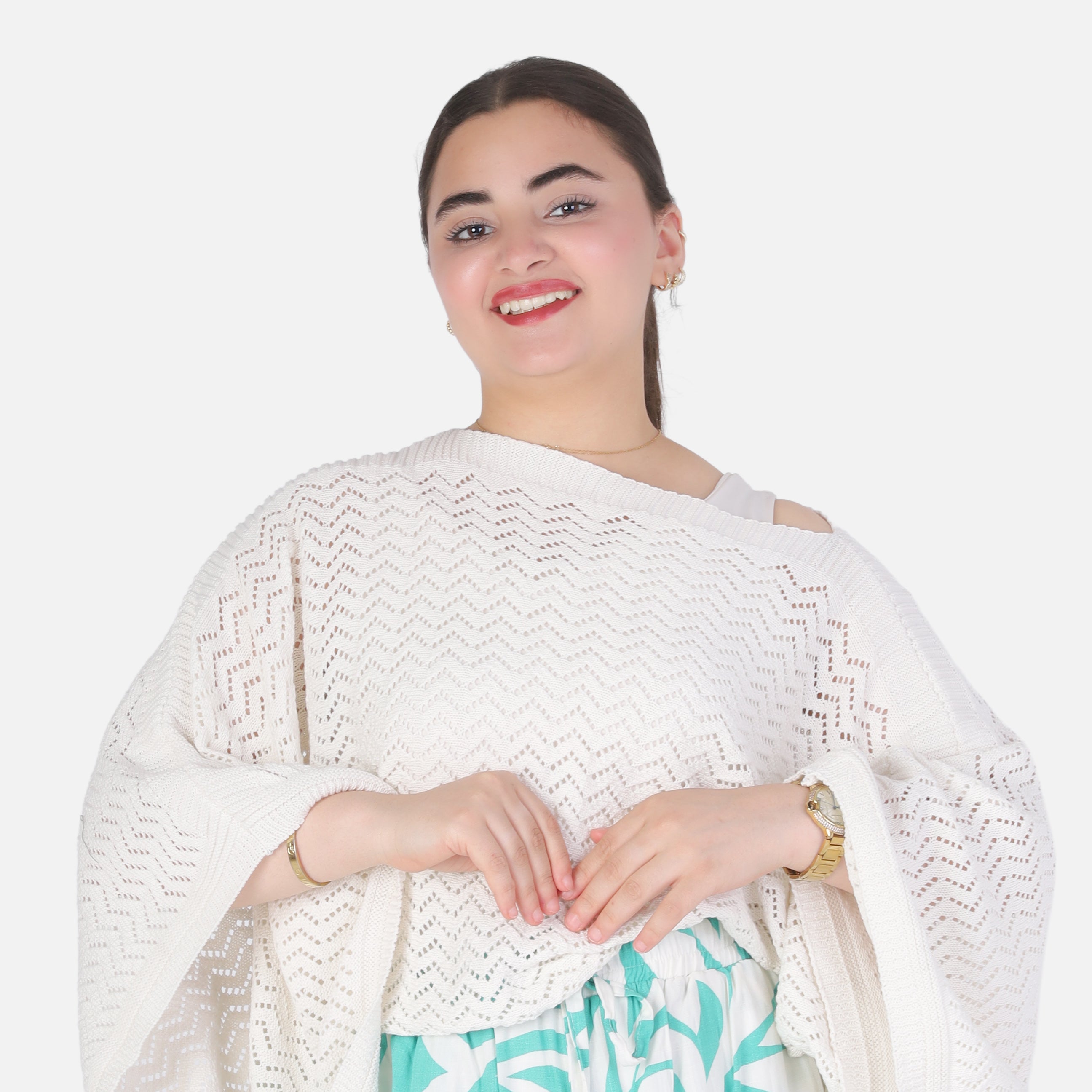 Crochet Short Poncho Top 20924041