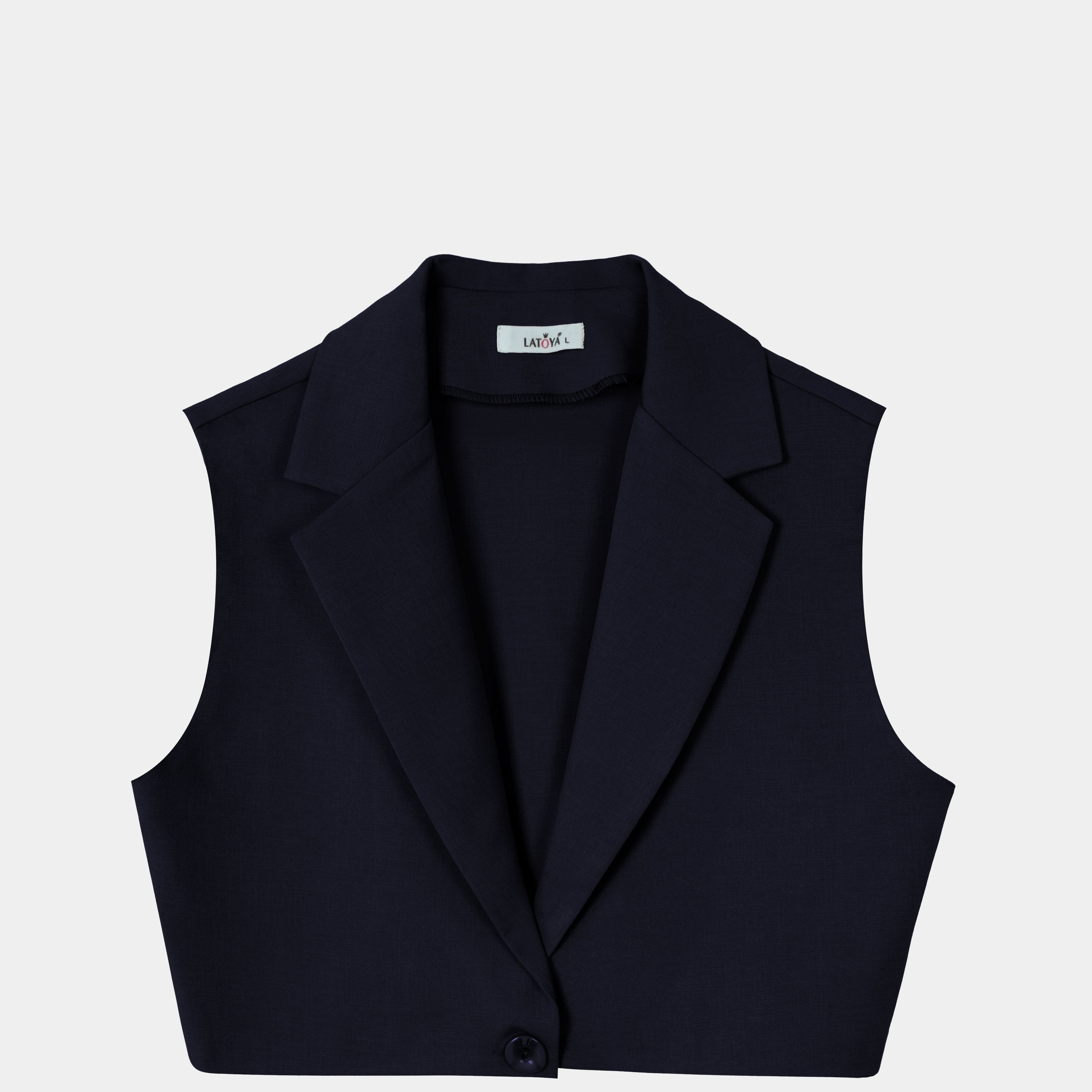 Sleeveless Blazer Style Vest w163038