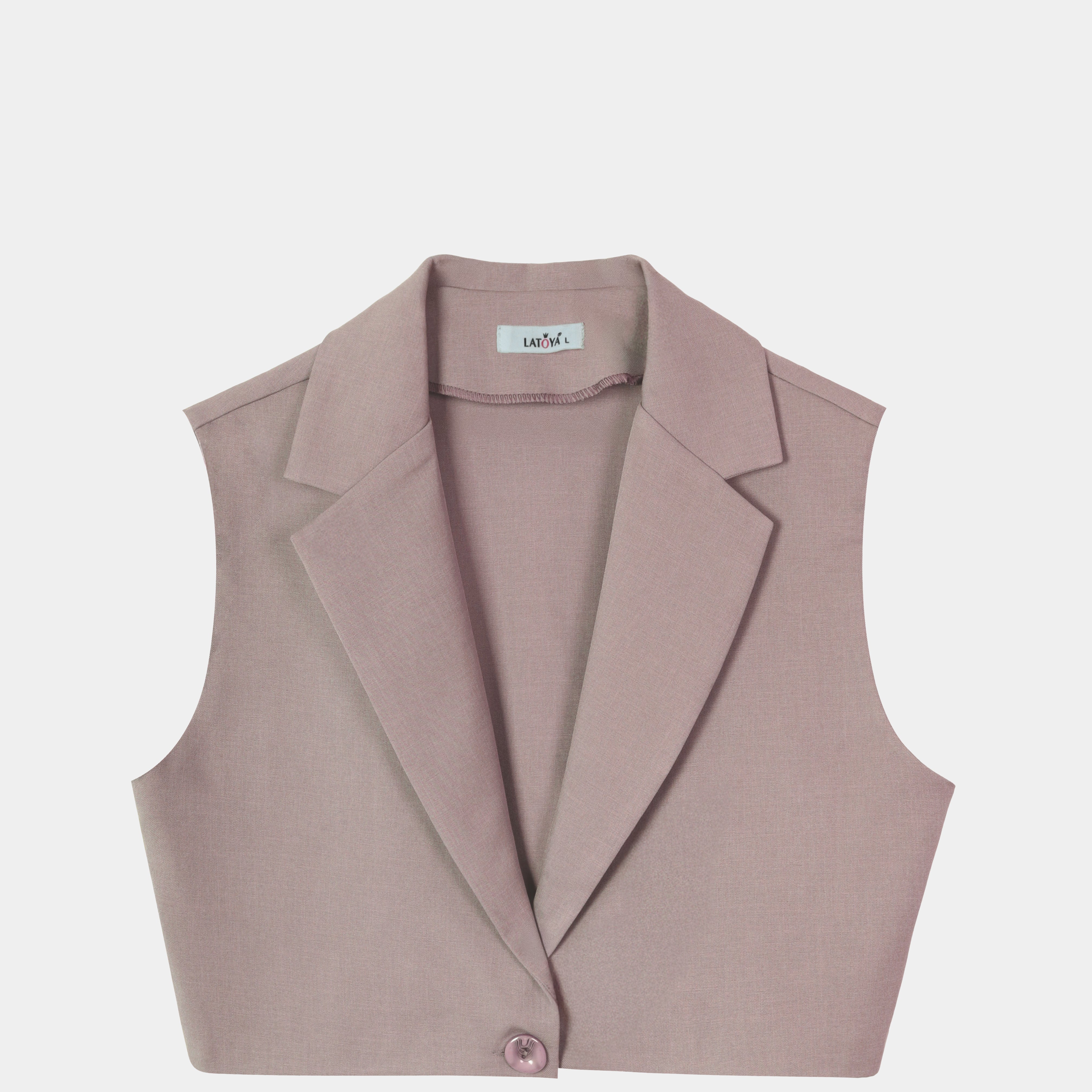 Sleeveless Blazer Style Vest w163038