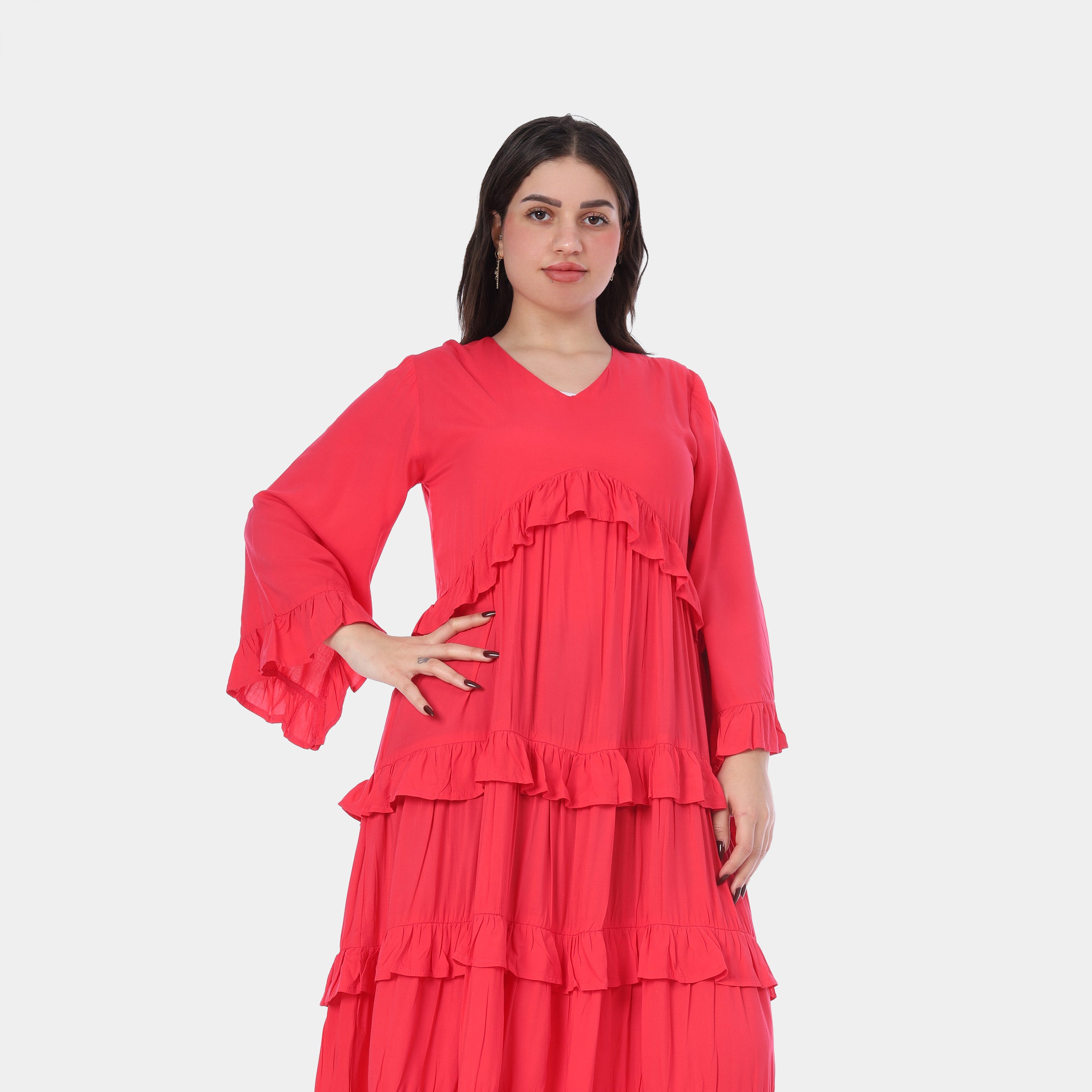 Tiered Ruffle Maxi Dress s1503632